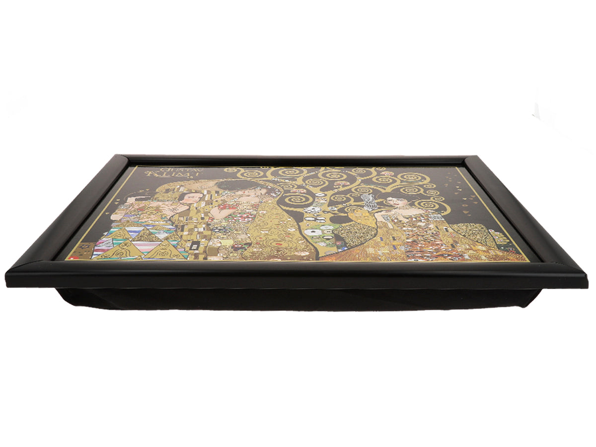 Suporte para portátil G. Klimt, Colagem (CARMANI), personalizável com gravação, ideal para oferecer, dimensões: 30.5x40.5cm, elegante e confortável para trabalhar ao colo