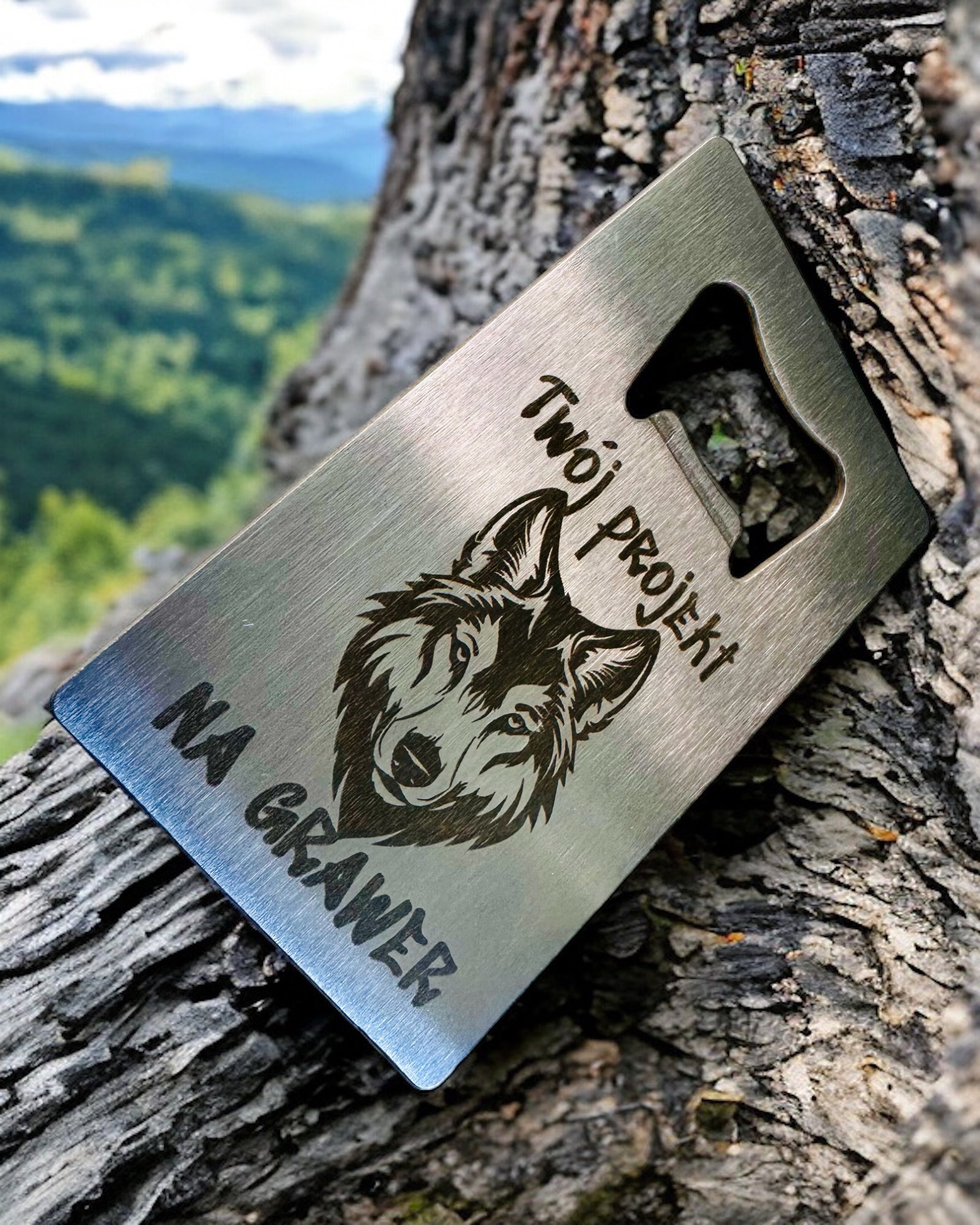 Abre-garrafas de Aço Inoxidável - Gadget Elegante e Prático - personalização com gravação