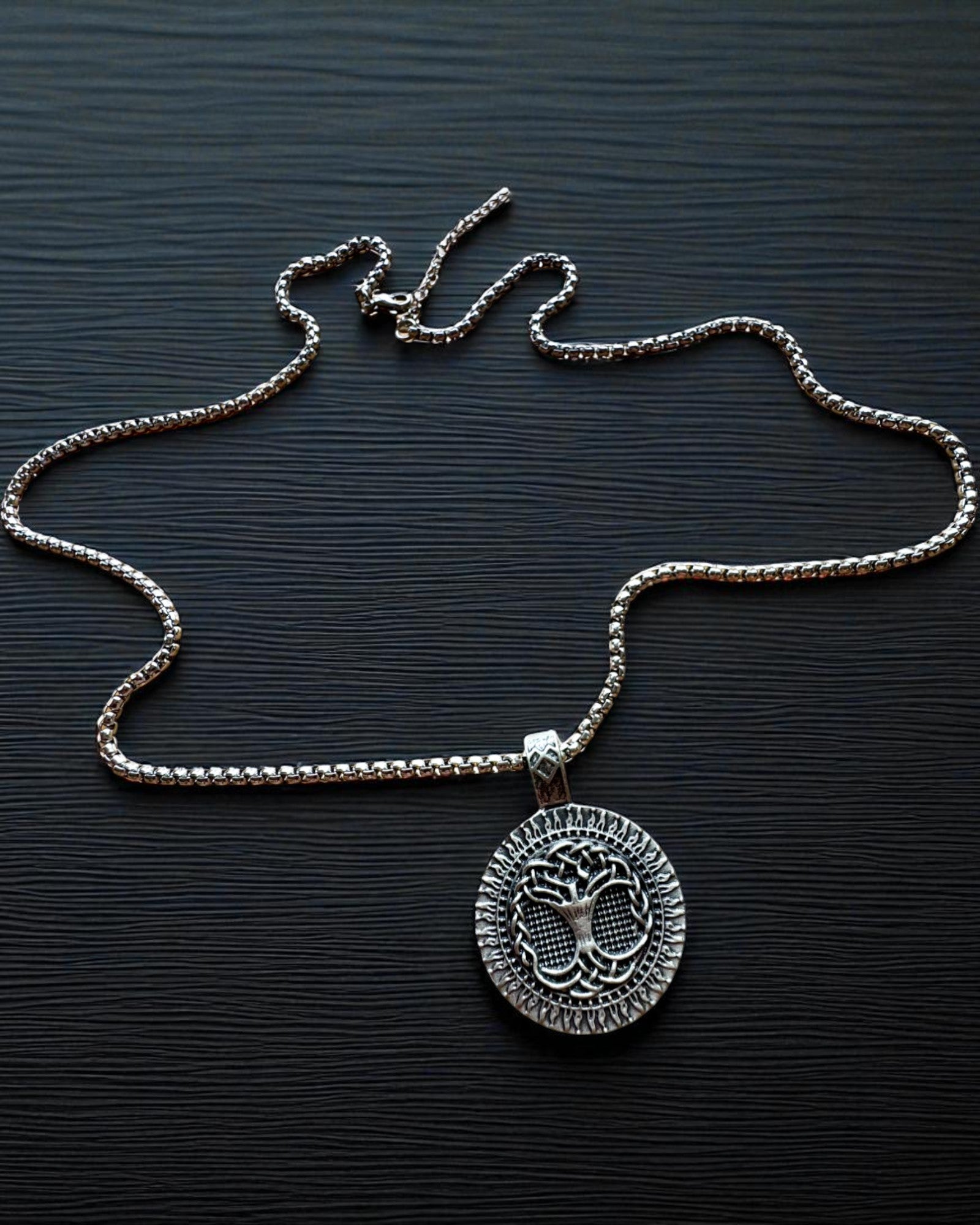 Amuleto Árvore da Vida com Possibilidade de Gravação - colar "Vitalidade da Natureza", personalização