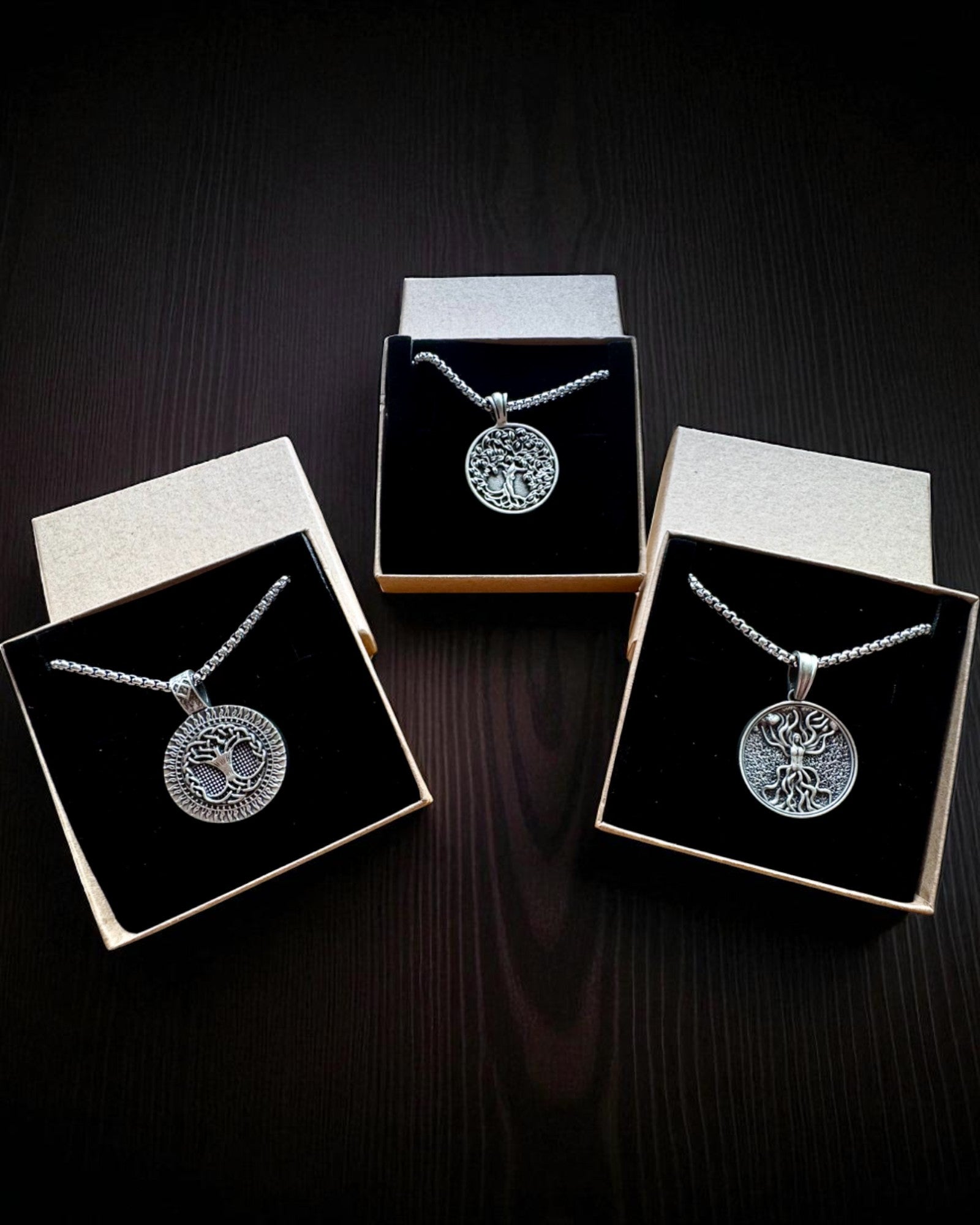 Amuleto Árvore da Vida com Possibilidade de Gravação - colar "Vitalidade da Natureza", personalização