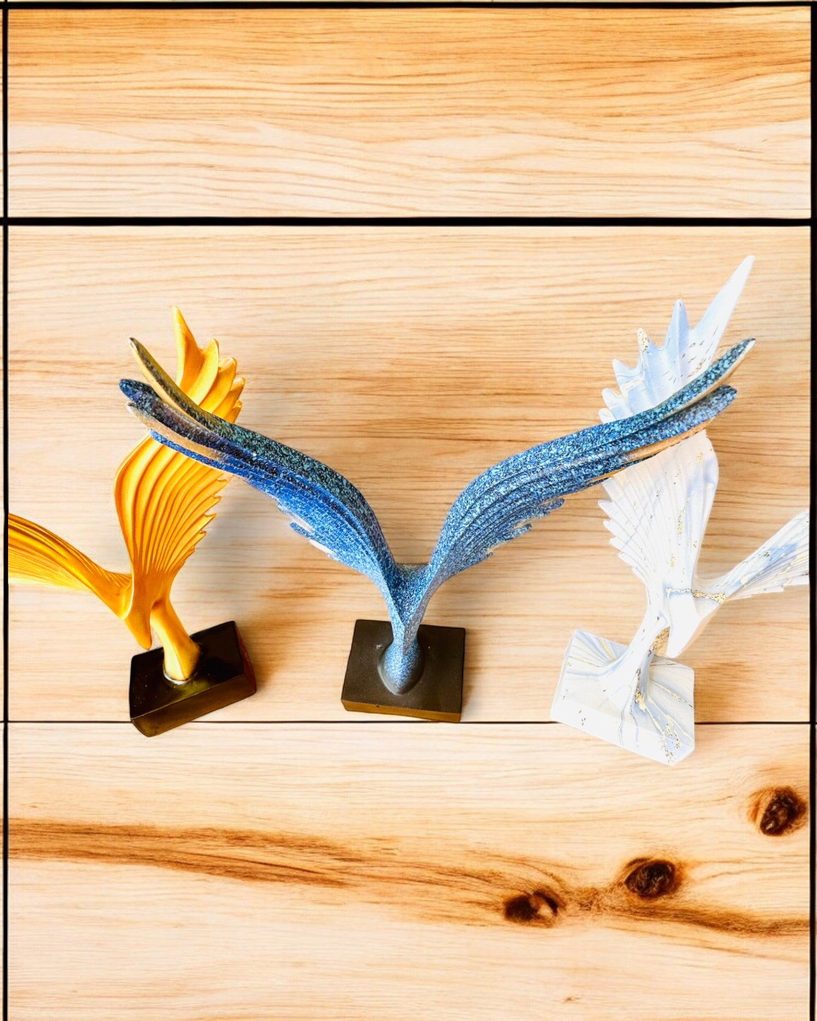 Elegante Estatueta de Asas de Anjo 33 cm de altura – "Guardiões Alados", possibilidade de personalização com gravação para presente, personalização, 3 variantes de cores