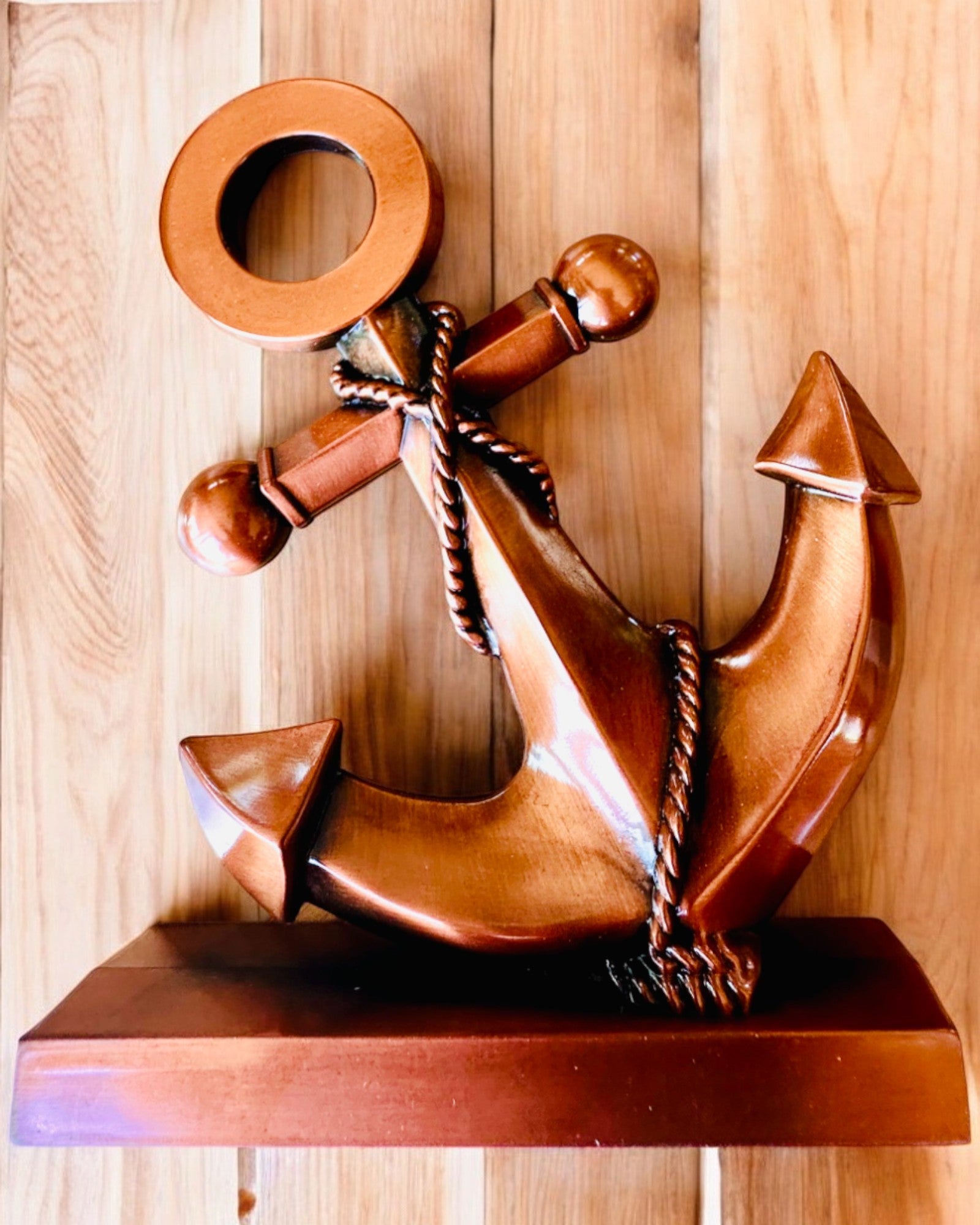 Âncora Decorativa de Alumínio - Decoração Elegante com Possibilidade de Gravação - 3 variantes de cores