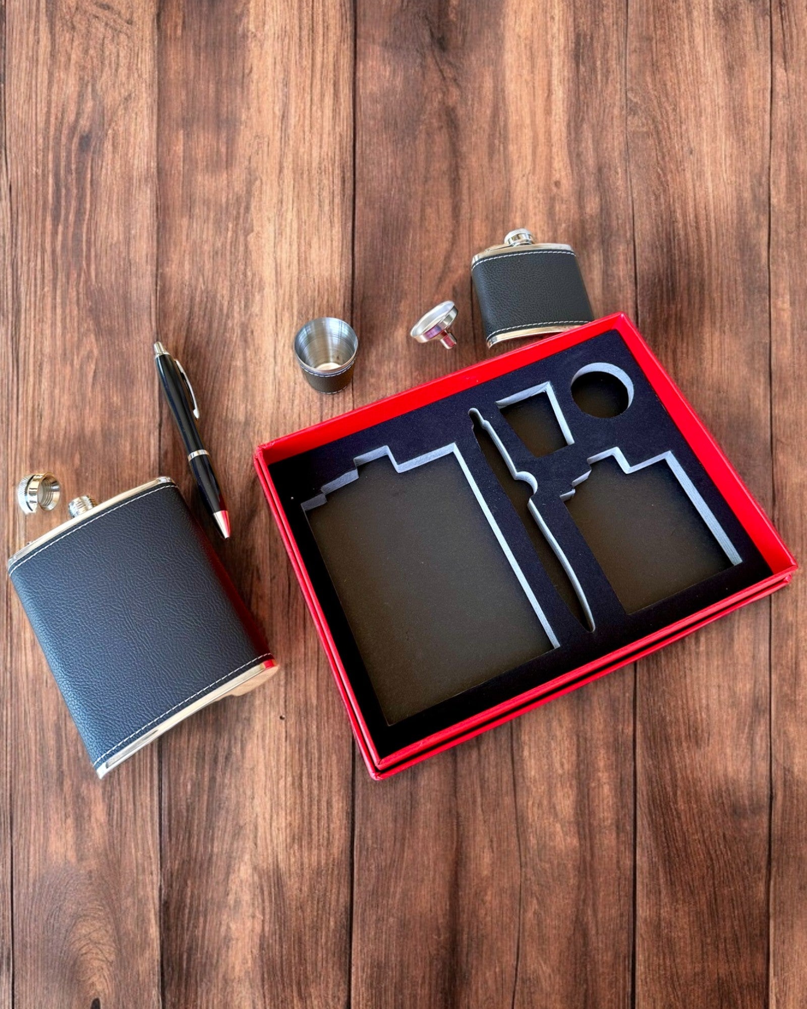 Conjunto de Cantis "Cavalheiro Estiloso" - possibilidade de personalização com gravação para presente