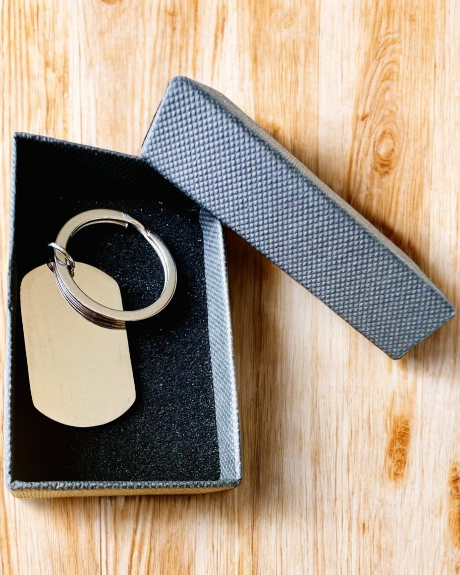 Brelok Militar ID "Nieśmiertelnik" de Aço Inoxidável – Gravura Personalizada