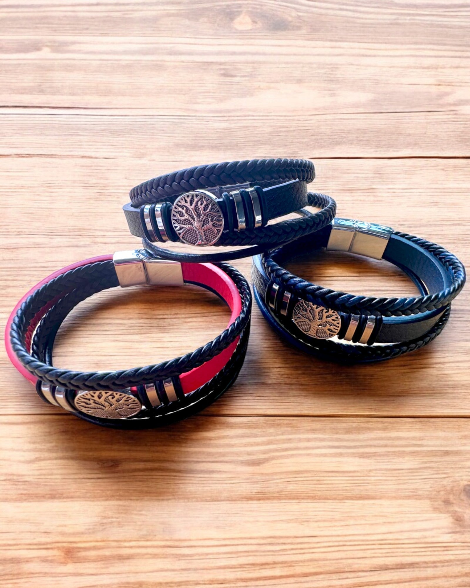 Pulseira "Árvore da Vida" com possibilidade de personalização para presente, 3 variantes de cores