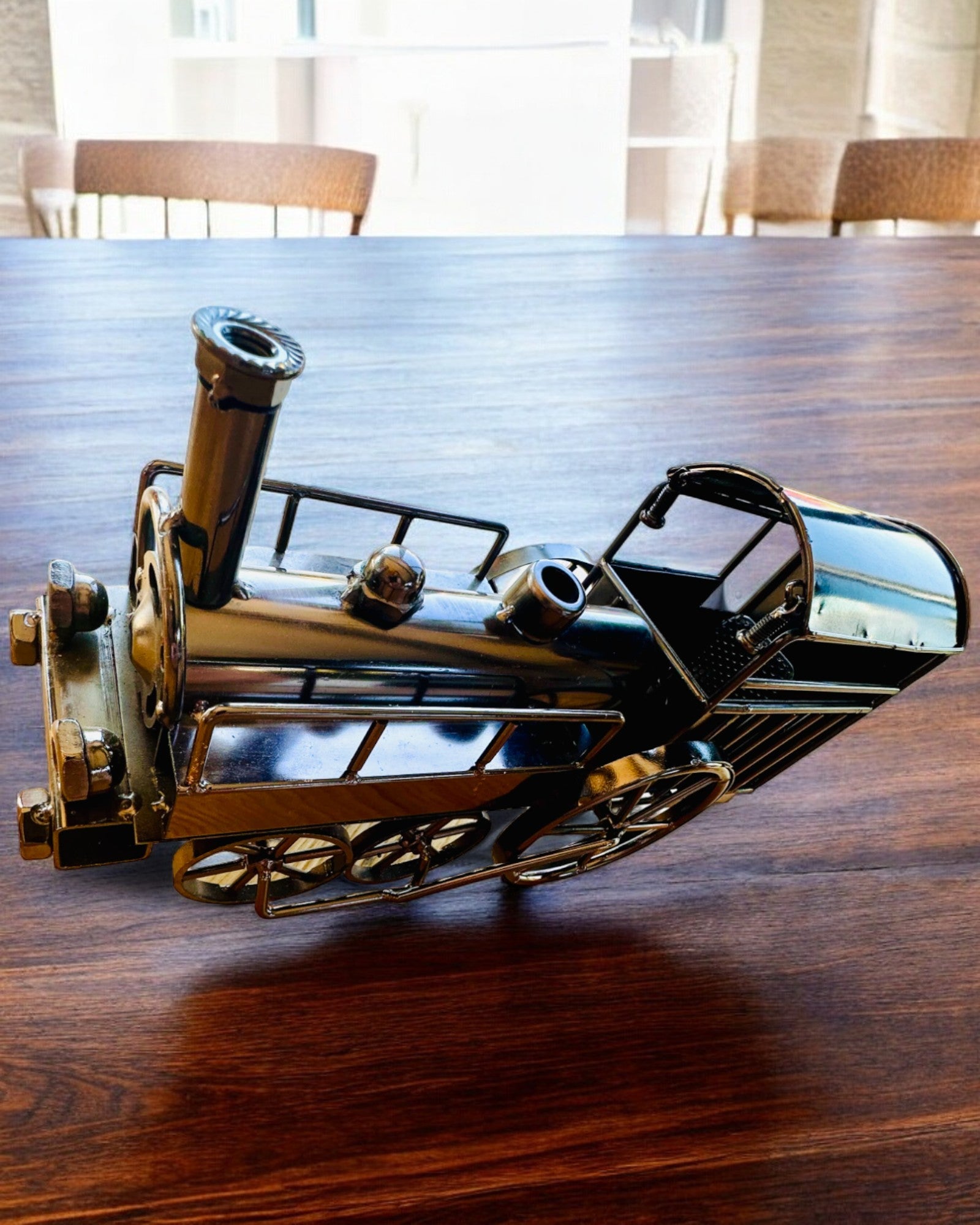 Locomotiva de ferro "Retro Express" – decoração, modelo, feito à mão com possibilidade de gravação para presente