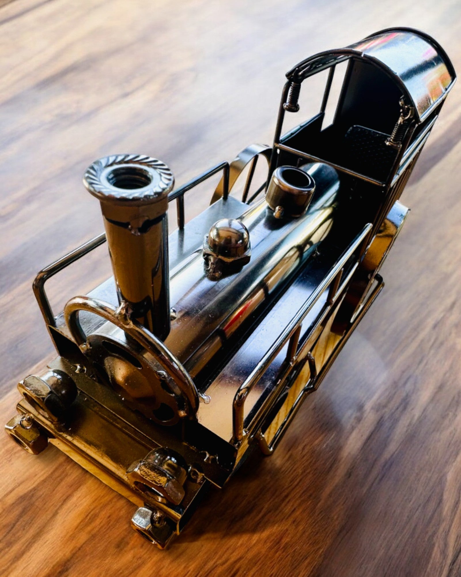 Locomotiva de ferro "Retro Express" – decoração, modelo, feito à mão com possibilidade de gravação para presente