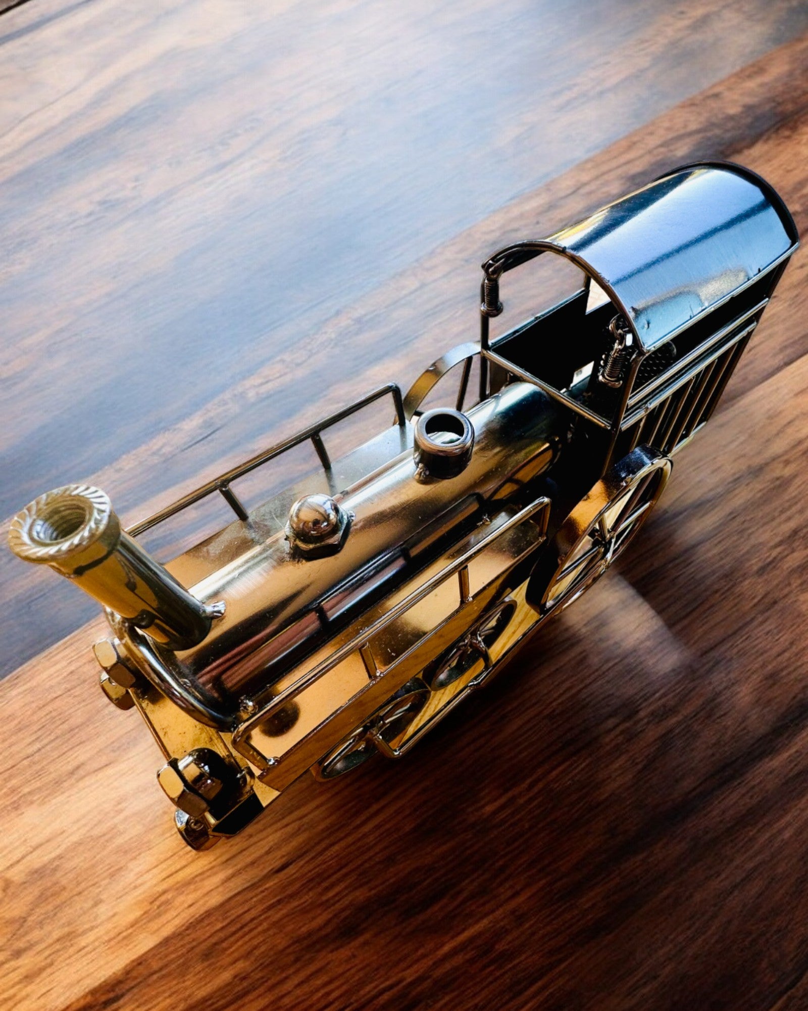 Locomotiva de ferro "Retro Express" – decoração, modelo, feito à mão com possibilidade de gravação para presente