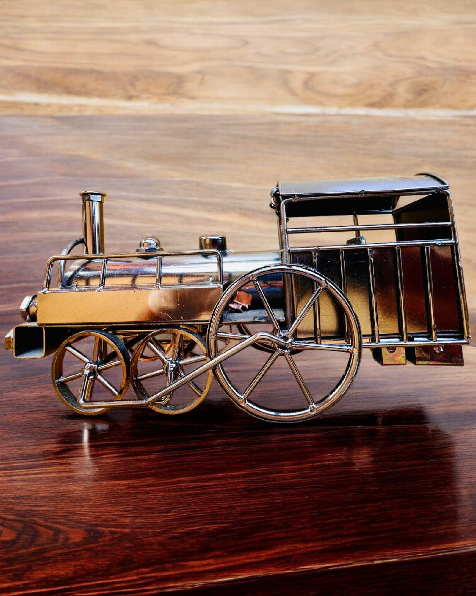 Locomotiva de ferro "Retro Express" – decoração, modelo, feito à mão com possibilidade de gravação para presente