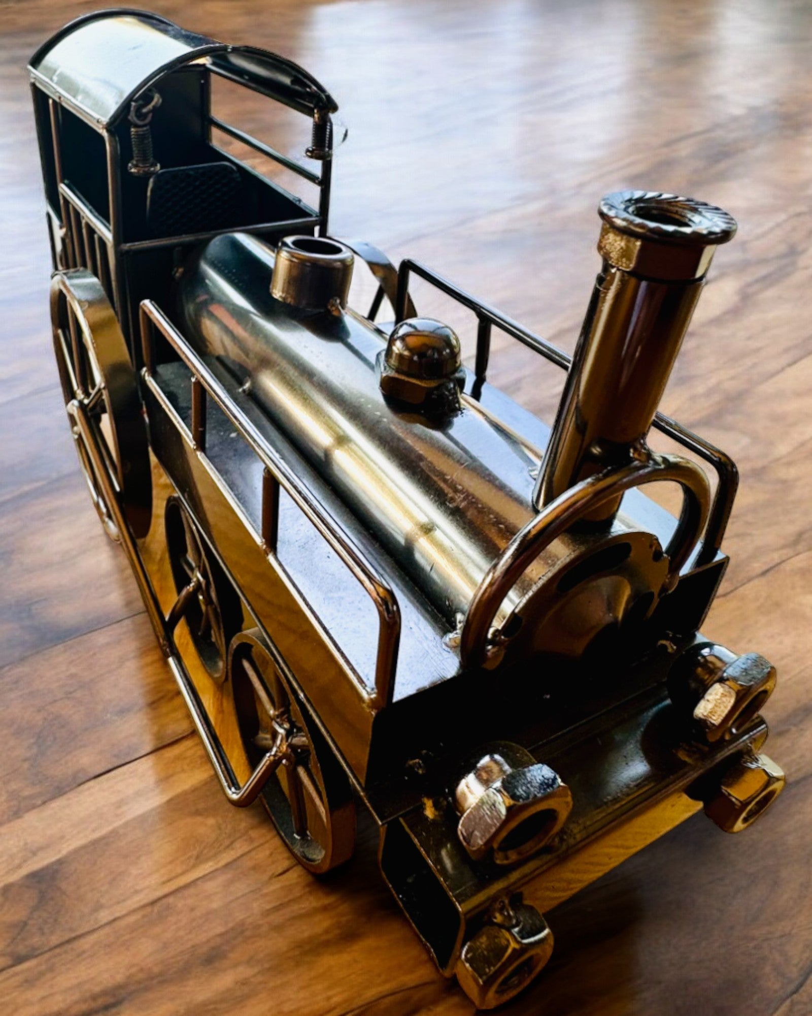 Locomotiva de ferro "Retro Express" – decoração, modelo, feito à mão com possibilidade de gravação para presente