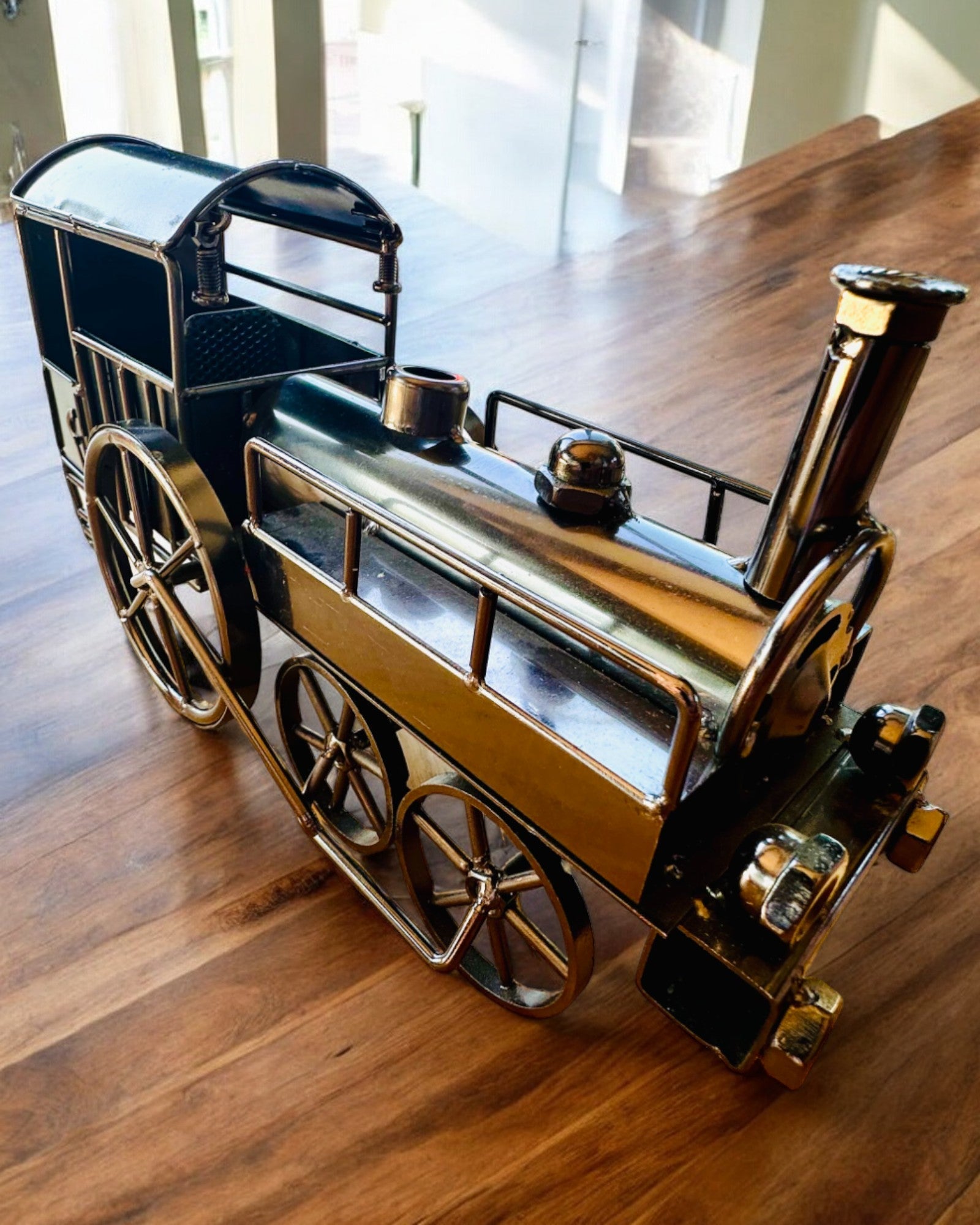 Locomotiva de ferro "Retro Express" – decoração, modelo, feito à mão com possibilidade de gravação para presente