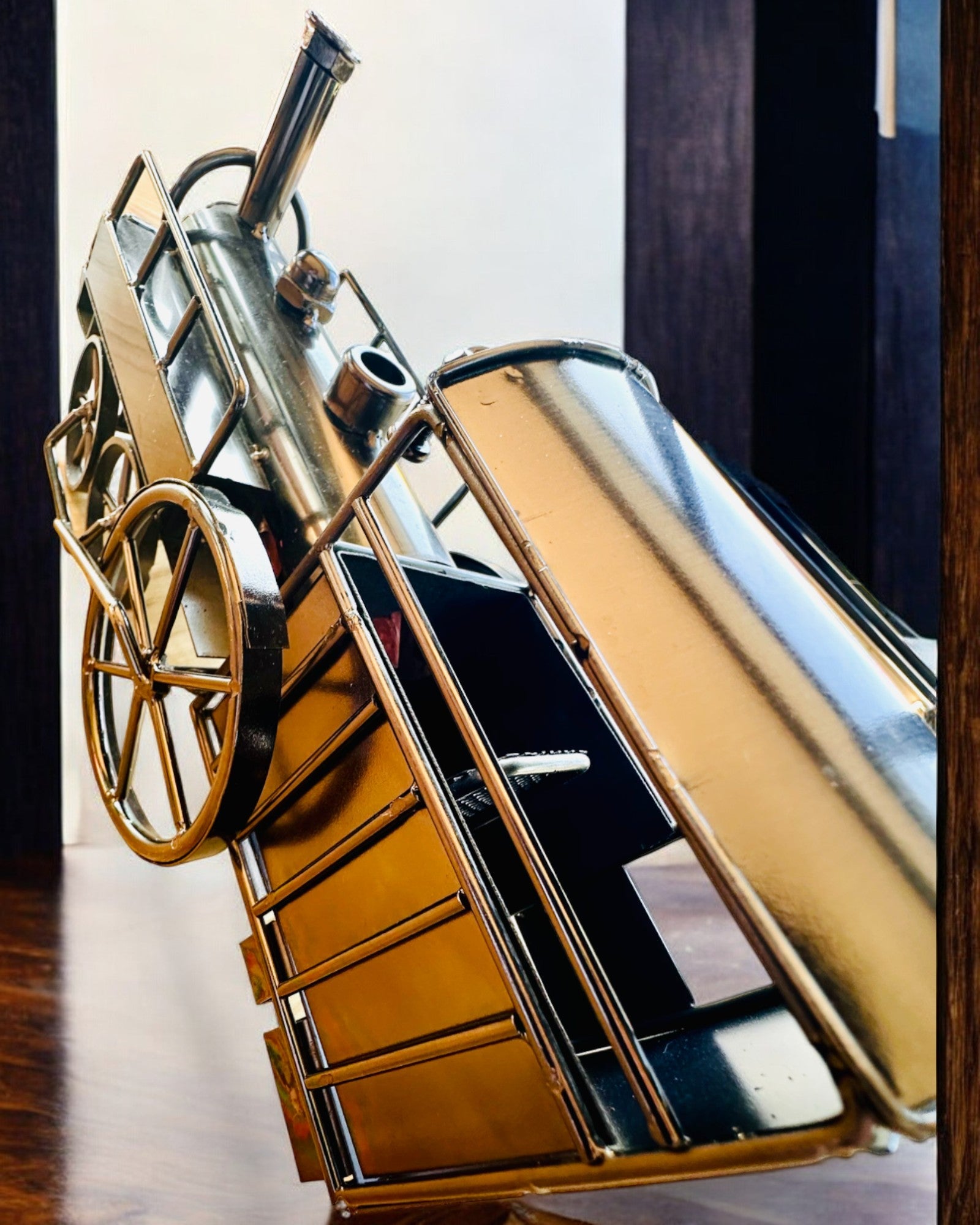 Locomotiva de ferro "Retro Express" – decoração, modelo, feito à mão com possibilidade de gravação para presente