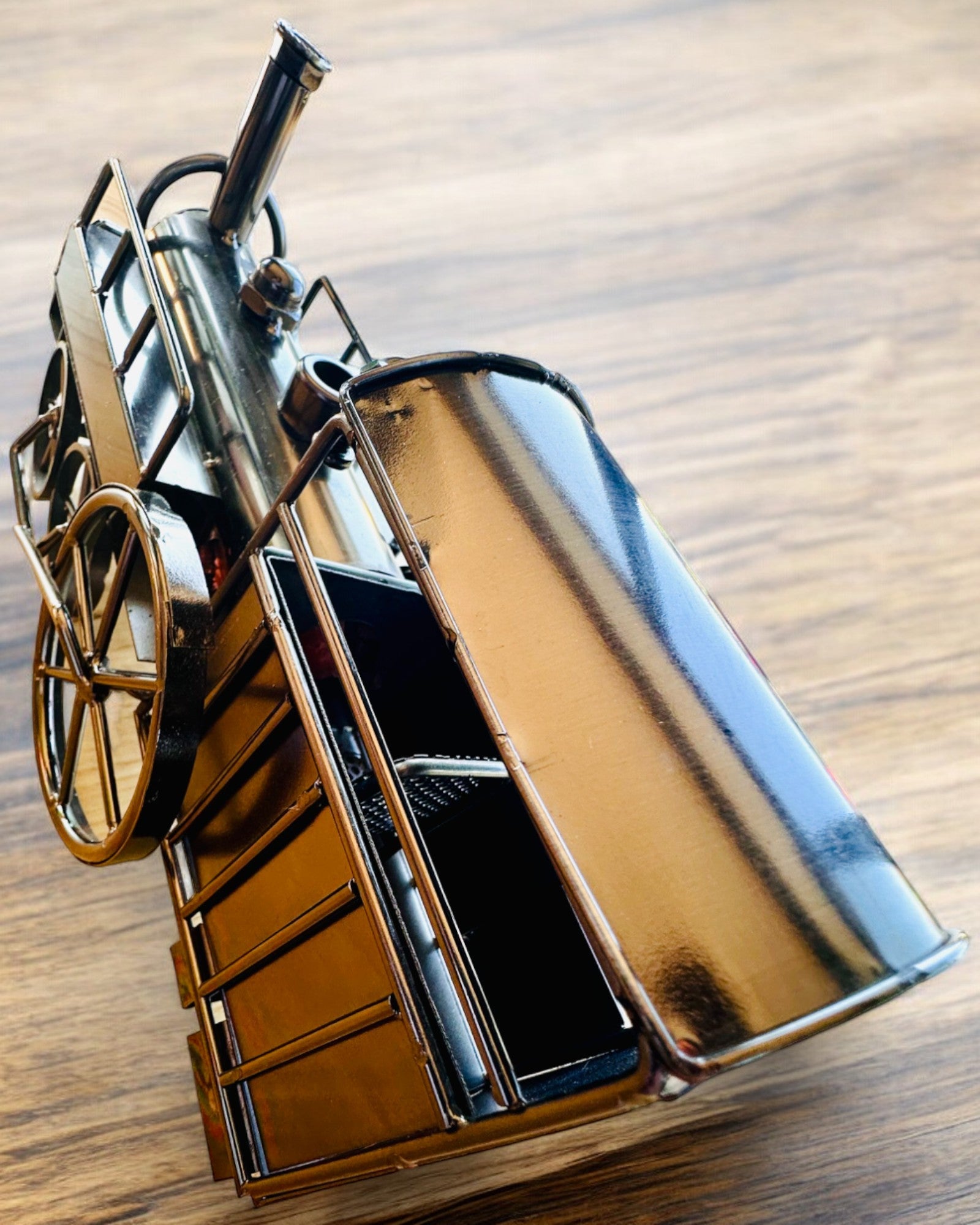 Locomotiva de ferro "Retro Express" – decoração, modelo, feito à mão com possibilidade de gravação para presente