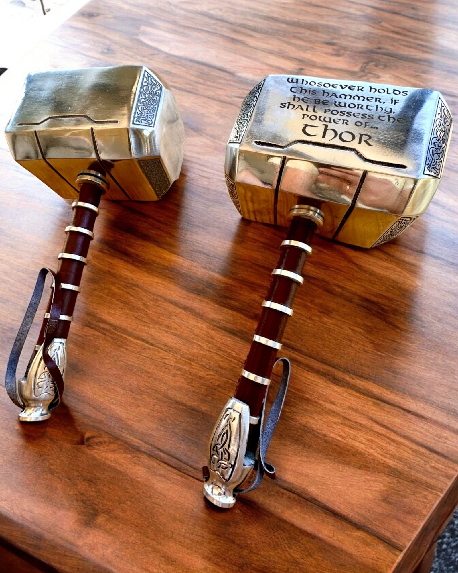 Martelo de Thor "Chief" - Martelo Artesanal Feito à Mão, personalização com gravação para presente