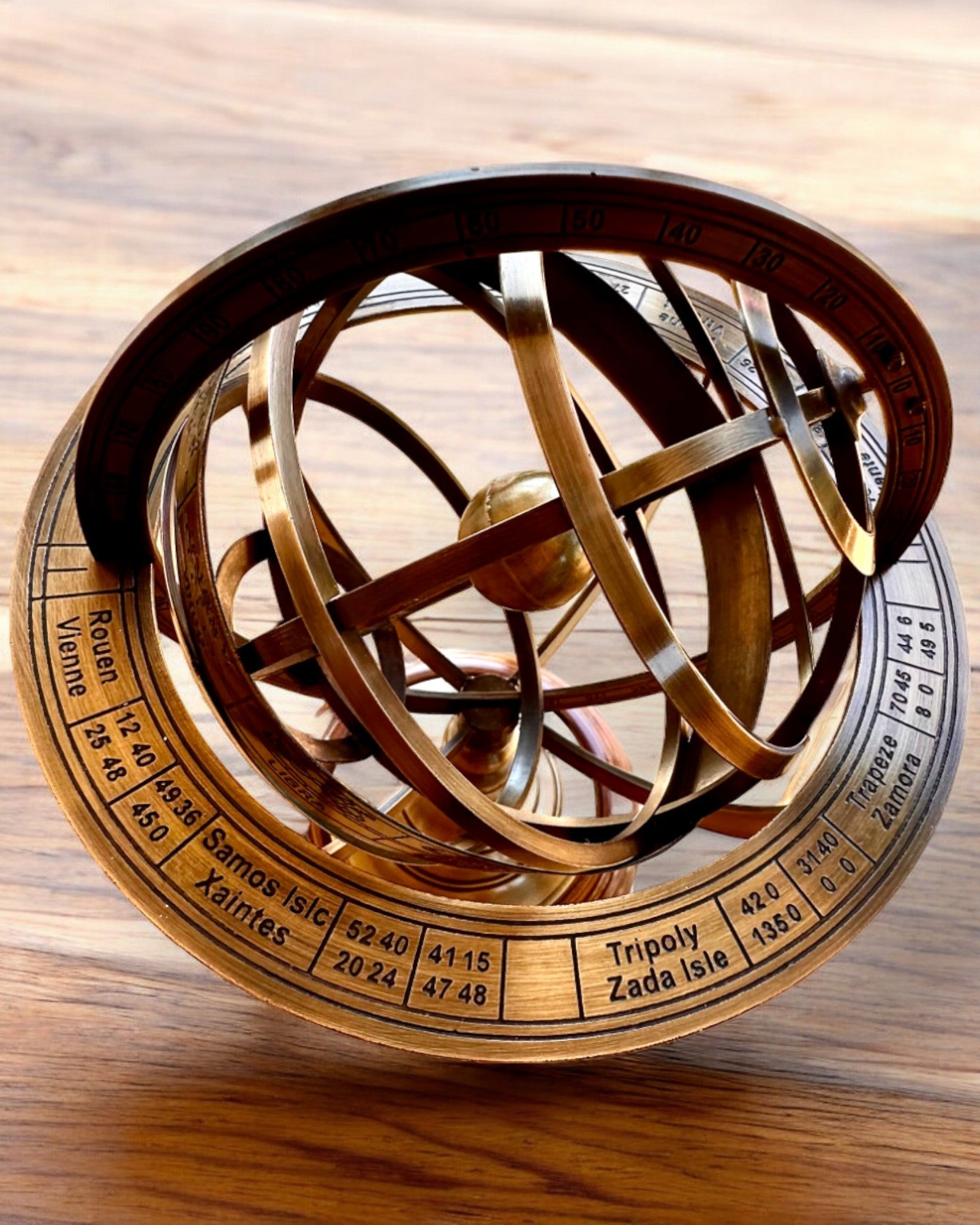 Astrolabium Artis 2 - 30 cm de altura, Feito à Mão com Opção de Gravação, decoração para escritório, premium