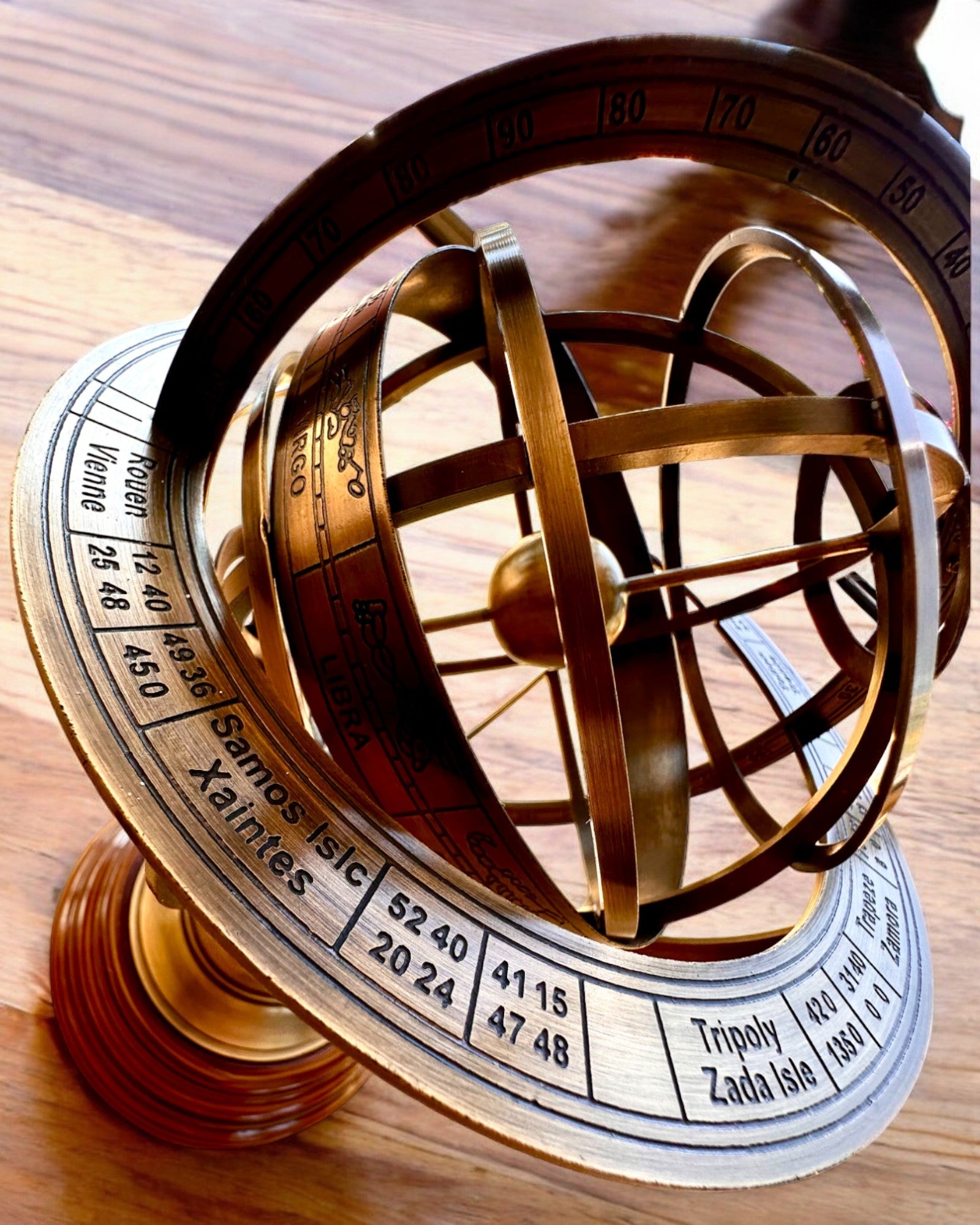 Astrolabium Artis 2 - 30 cm de altura, Feito à Mão com Opção de Gravação, decoração para escritório, premium
