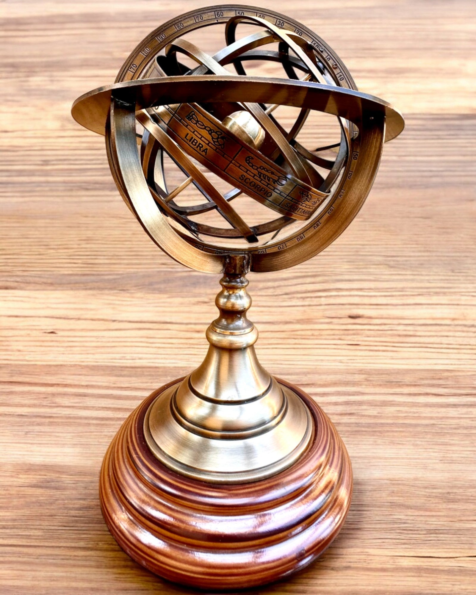 Astrolabium Artis 2 - 30 cm de altura, Feito à Mão com Opção de Gravação, decoração para escritório, premium