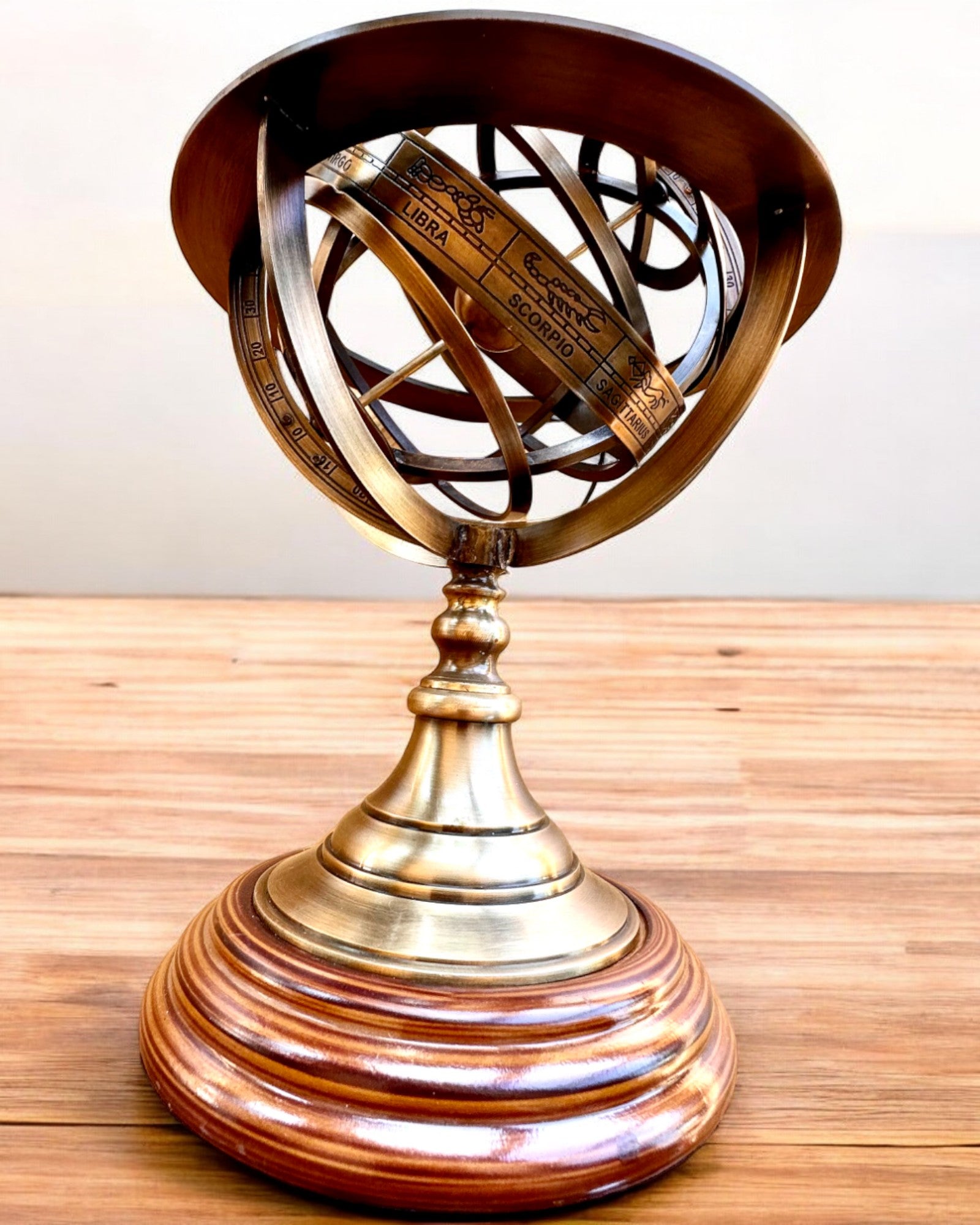 Astrolabium Artis 2 - 30 cm de altura, Feito à Mão com Opção de Gravação, decoração para escritório, premium
