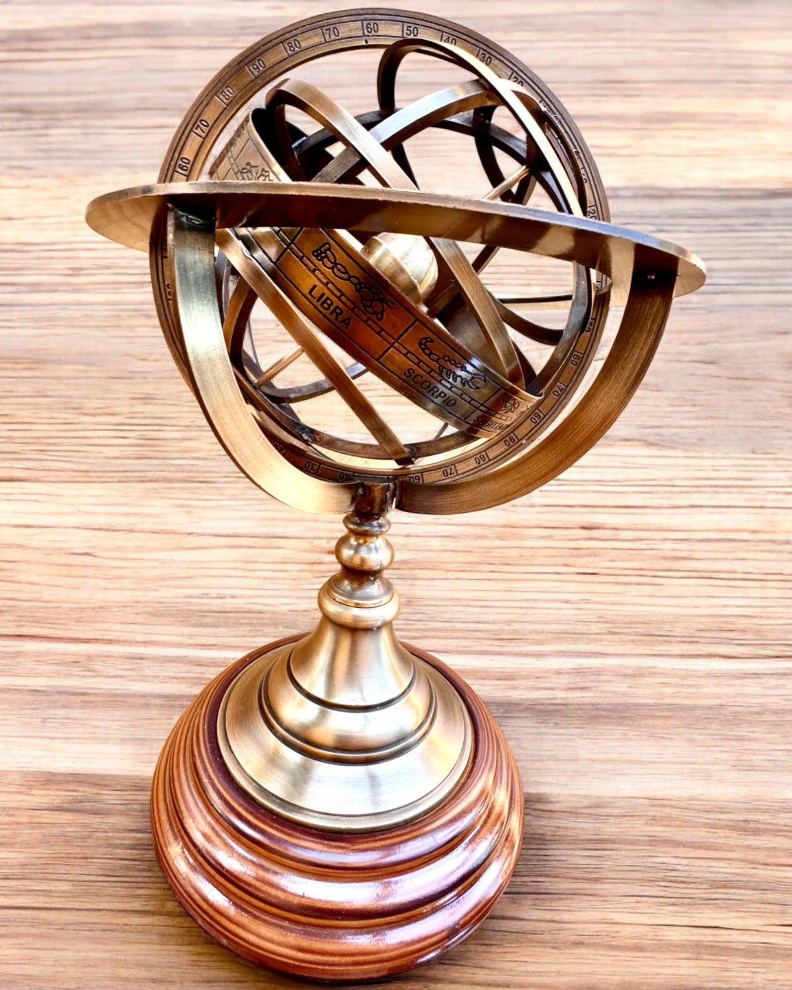 Astrolabium Artis 2 - 30 cm de altura, Feito à Mão com Opção de Gravação, decoração para escritório, premium
