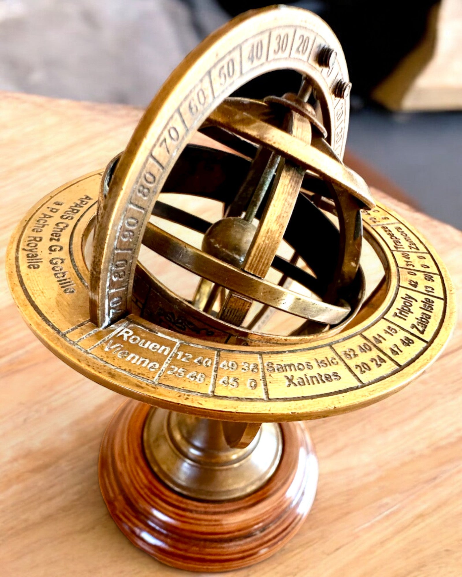 Astrolabium Artis 2 - 30 cm de altura, Feito à Mão com Opção de Gravação, decoração para escritório, premium