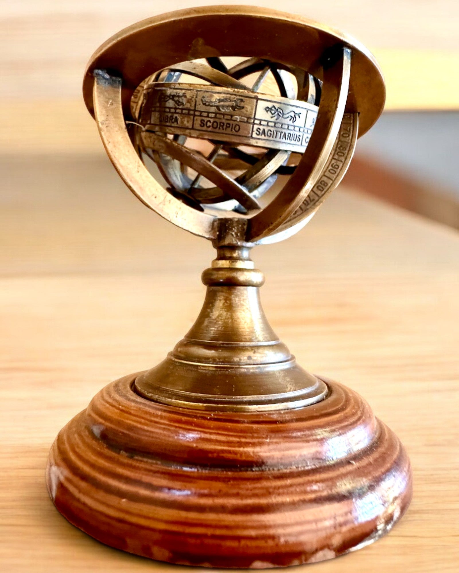 Astrolabium Artis 2 - 30 cm de altura, Feito à Mão com Opção de Gravação, decoração para escritório, premium