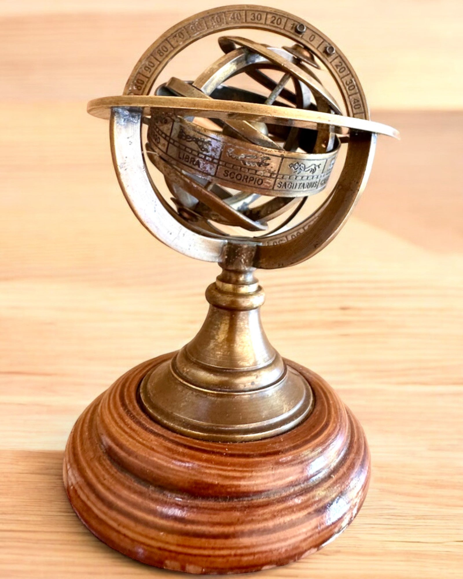 Astrolabium Artis 2 - 30 cm de altura, Feito à Mão com Opção de Gravação, decoração para escritório, premium