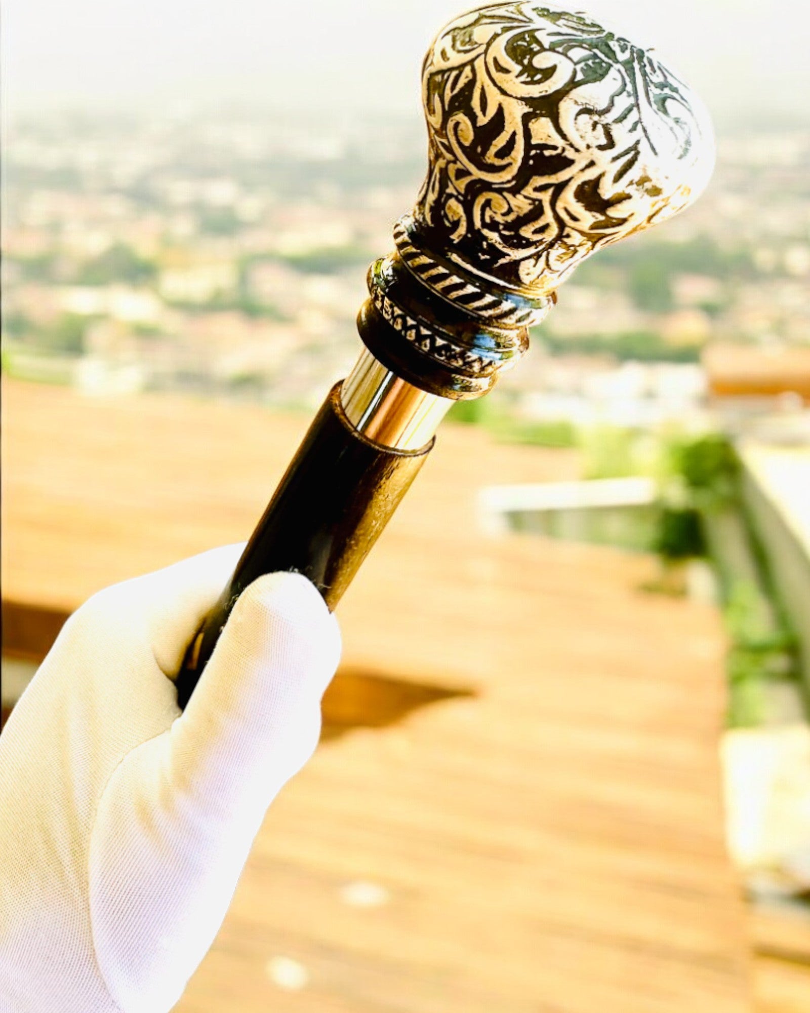 Bengala para caminhar "Bengala Majestade" de madeira feita à mão, possibilidade de gravação, 2 variantes à escolha