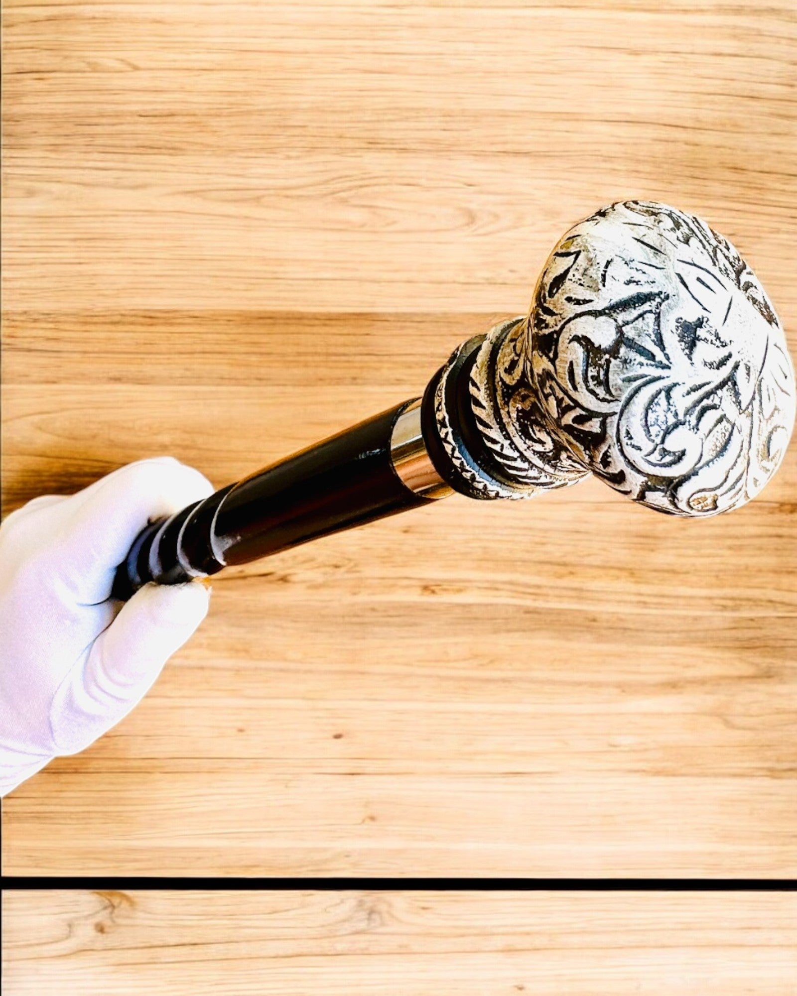 Bengala para caminhar "Bengala Majestade" de madeira feita à mão, possibilidade de gravação, 2 variantes à escolha