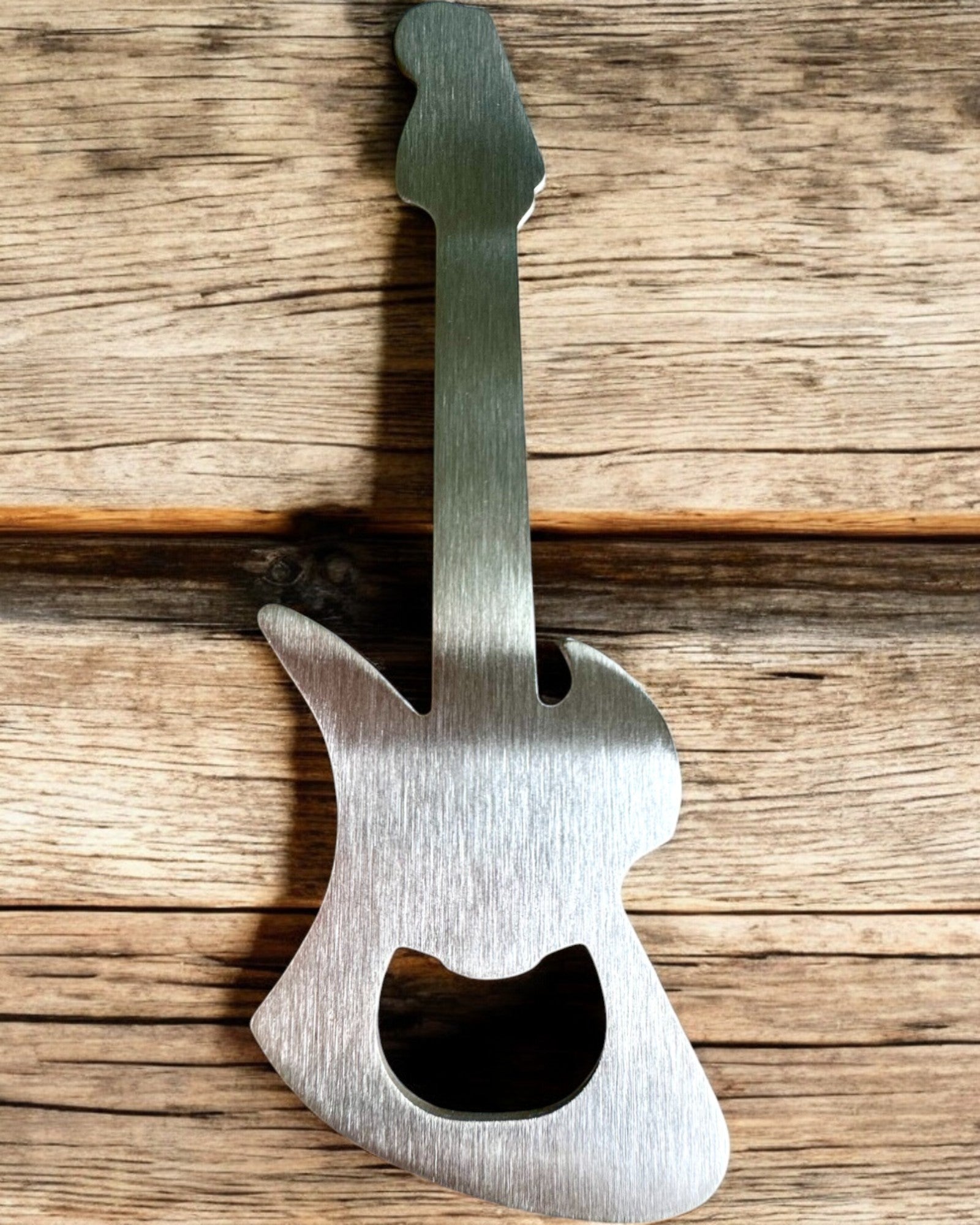 Abridor de garrafas Guitarra Rock'n'Open, 2 variantes, personalização com gravação para presente