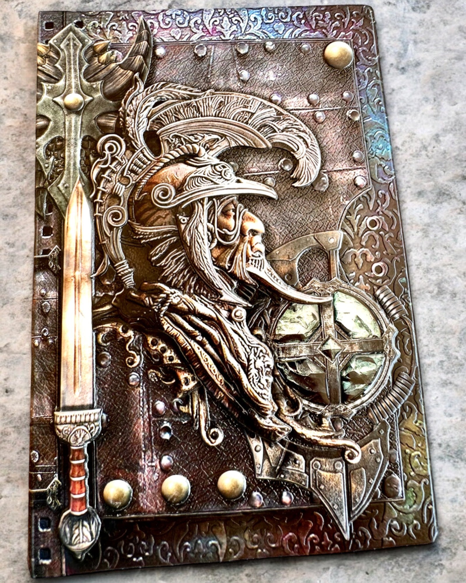 Crónica do Guerreiro Caderno com Tema de Cavaleiro, caderno com possibilidade de personalização com gravação para presente