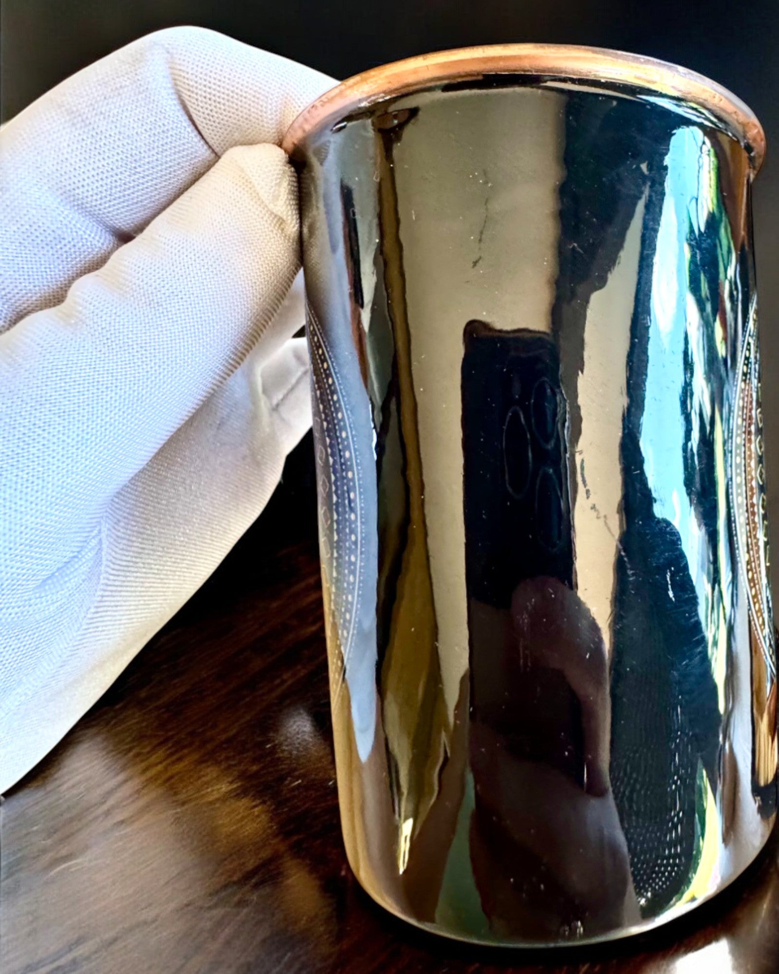 Conjunto de Cobre Mandala – Garrafa 1L + 2 Copos em Estojo, possibilidade de personalização com gravação para presente