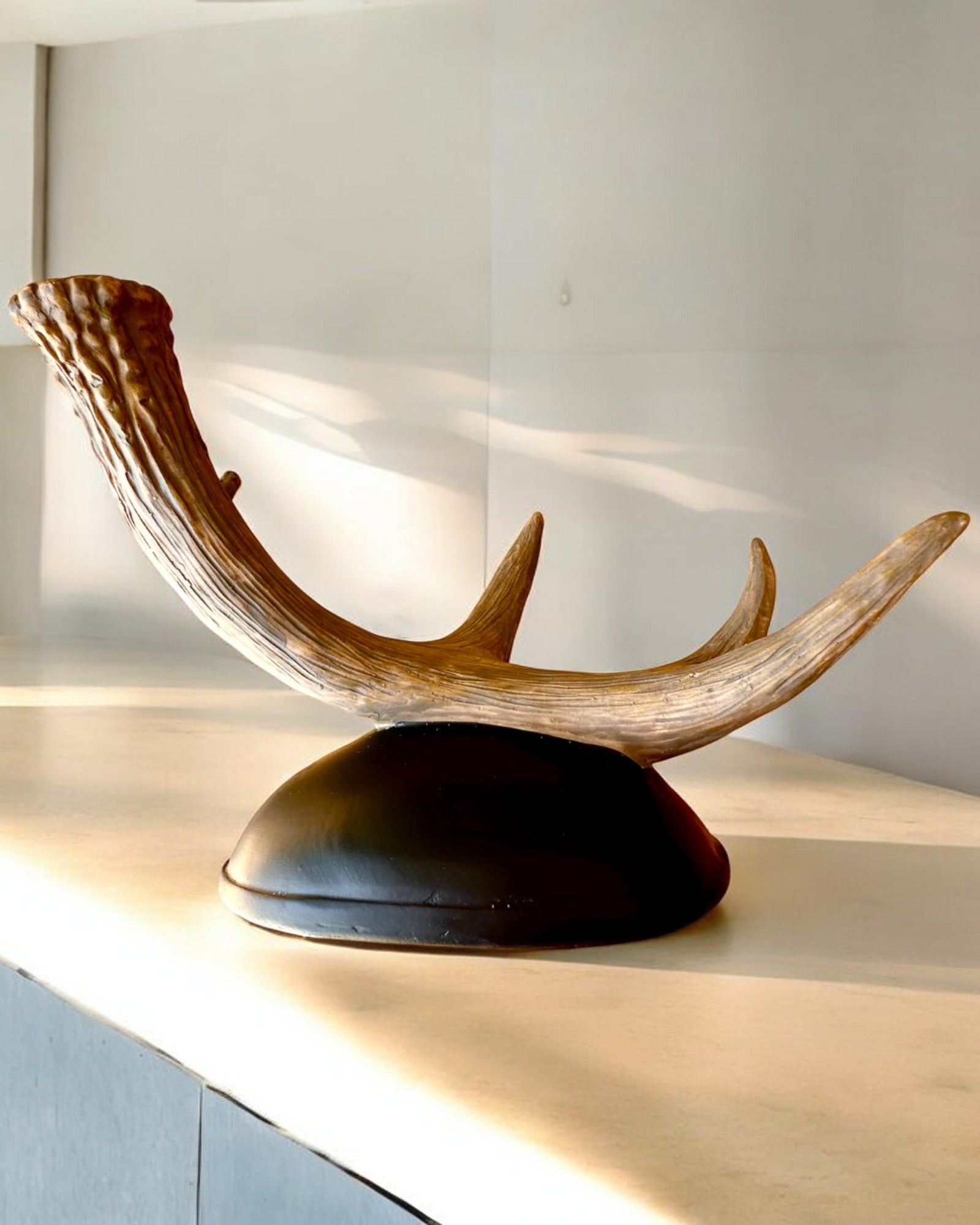 Suporte de Vinho "Veado" com Chifres com Opção de Gravação para presente