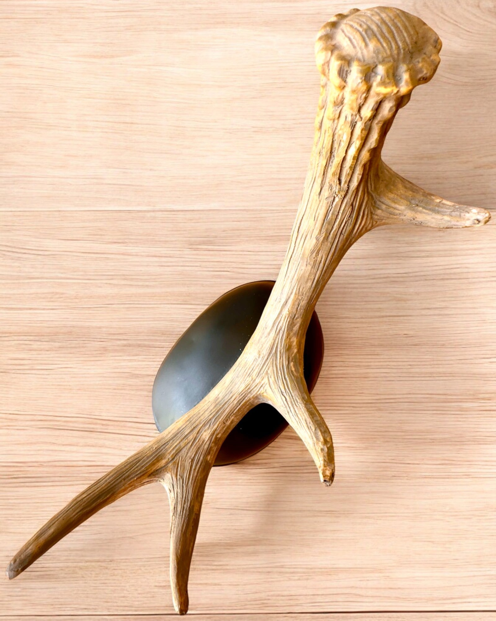 Suporte de Vinho "Veado" com Chifres com Opção de Gravação para presente