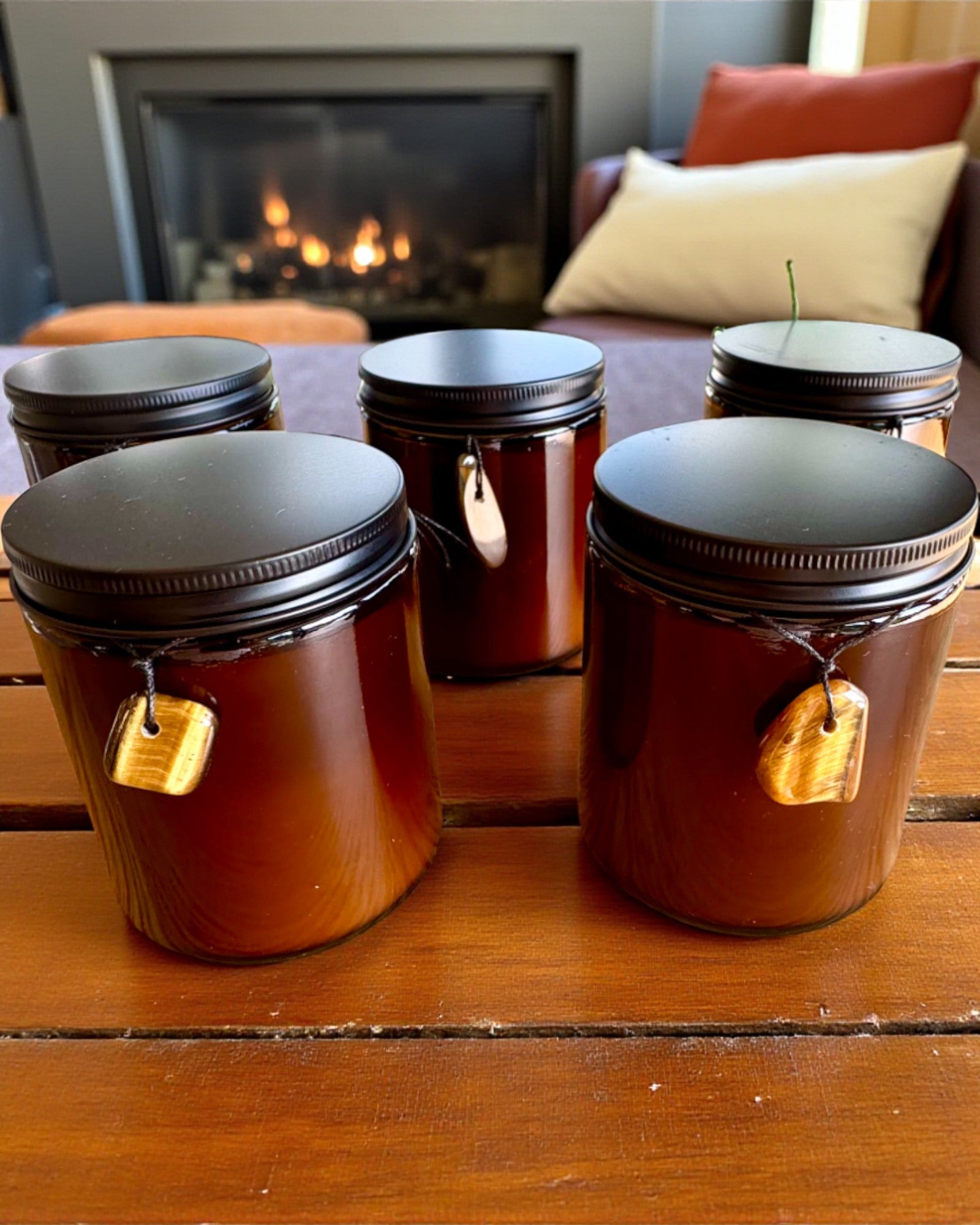 Vela Intencional Poder do Tigre – Autoconfiança e Prosperidade, 250 ml, possibilidade de personalização da tampa para presente