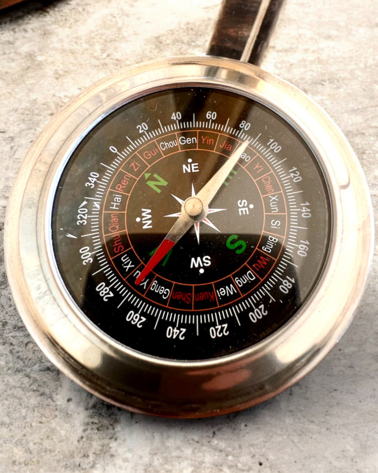 Kompas Feng Shui – Precisão em Aço, personalização com gravação para presente