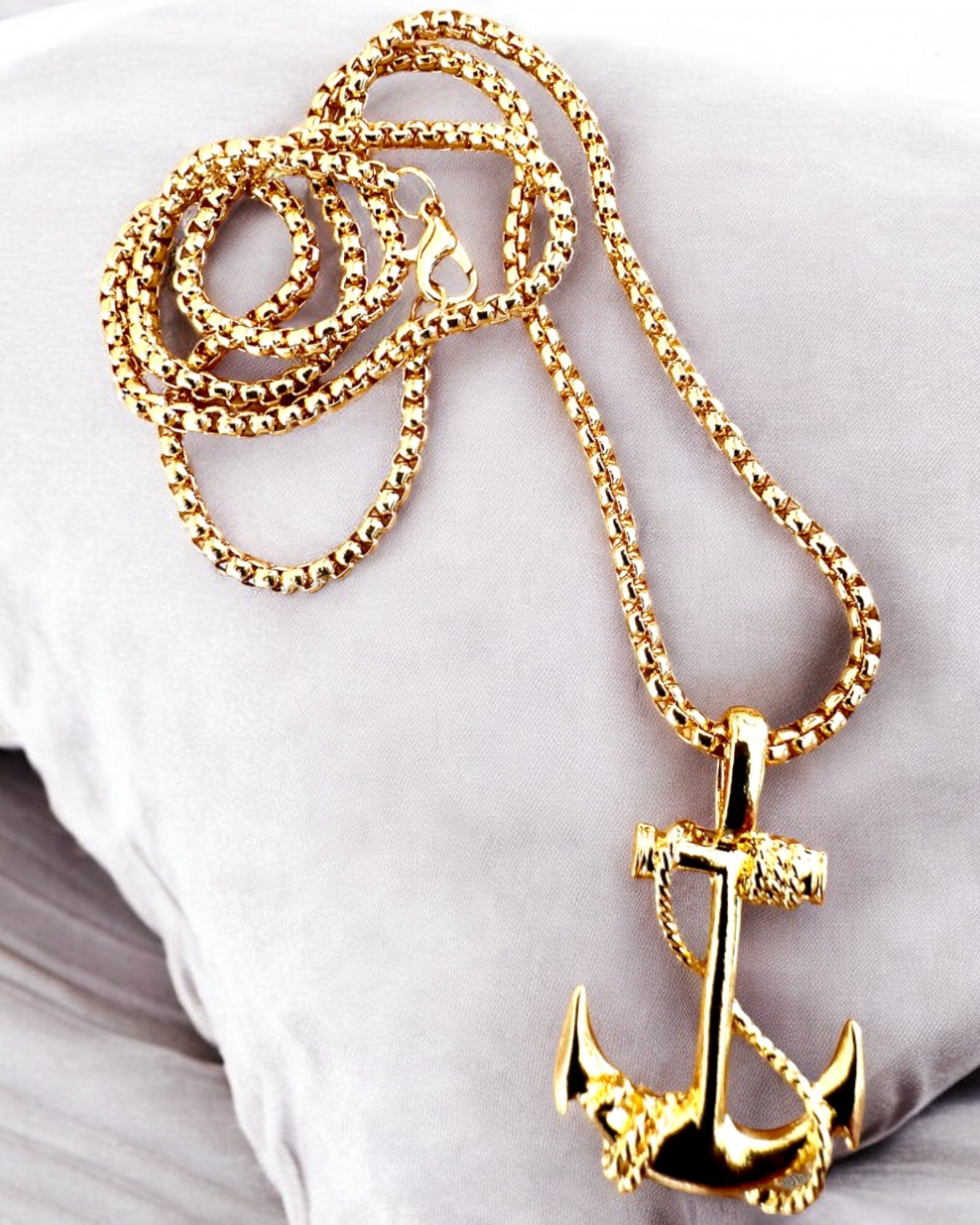 Âncora de Determinação, Amuleto Marinho, colar, possibilidade de personalização com gravação para presente, 3 variantes à escolha