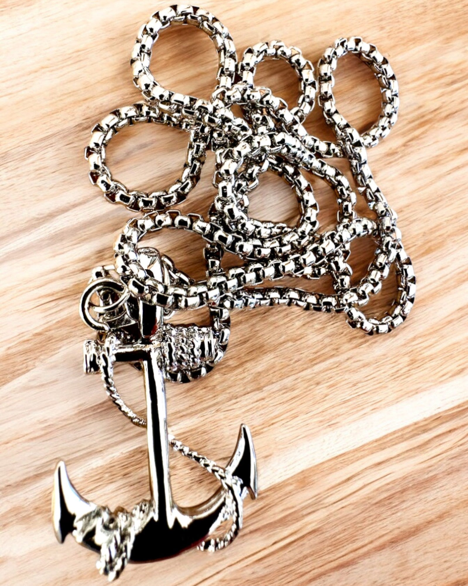 Âncora de Determinação, Amuleto Marinho, colar, possibilidade de personalização com gravação para presente, 3 variantes à escolha