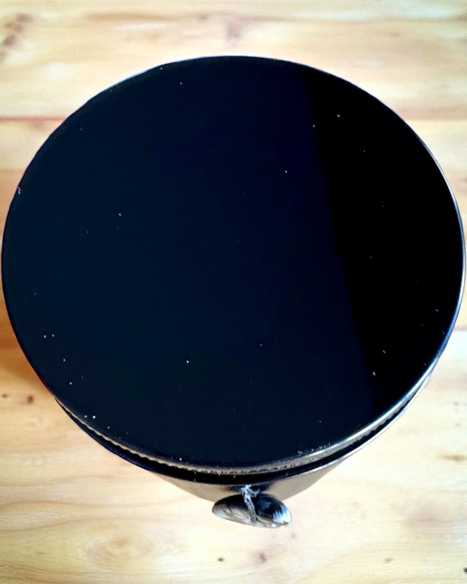 Vela de soja intencional Obsidiana – autoconfiança e força interior, 250 ml, possibilidade de personalização para presente