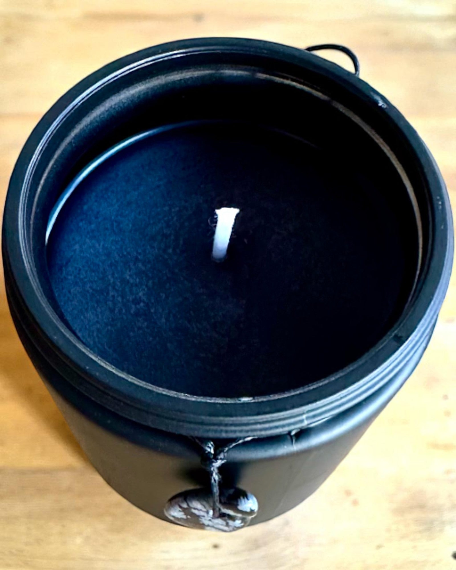 Vela de soja intencional Obsidiana – autoconfiança e força interior, 250 ml, possibilidade de personalização para presente