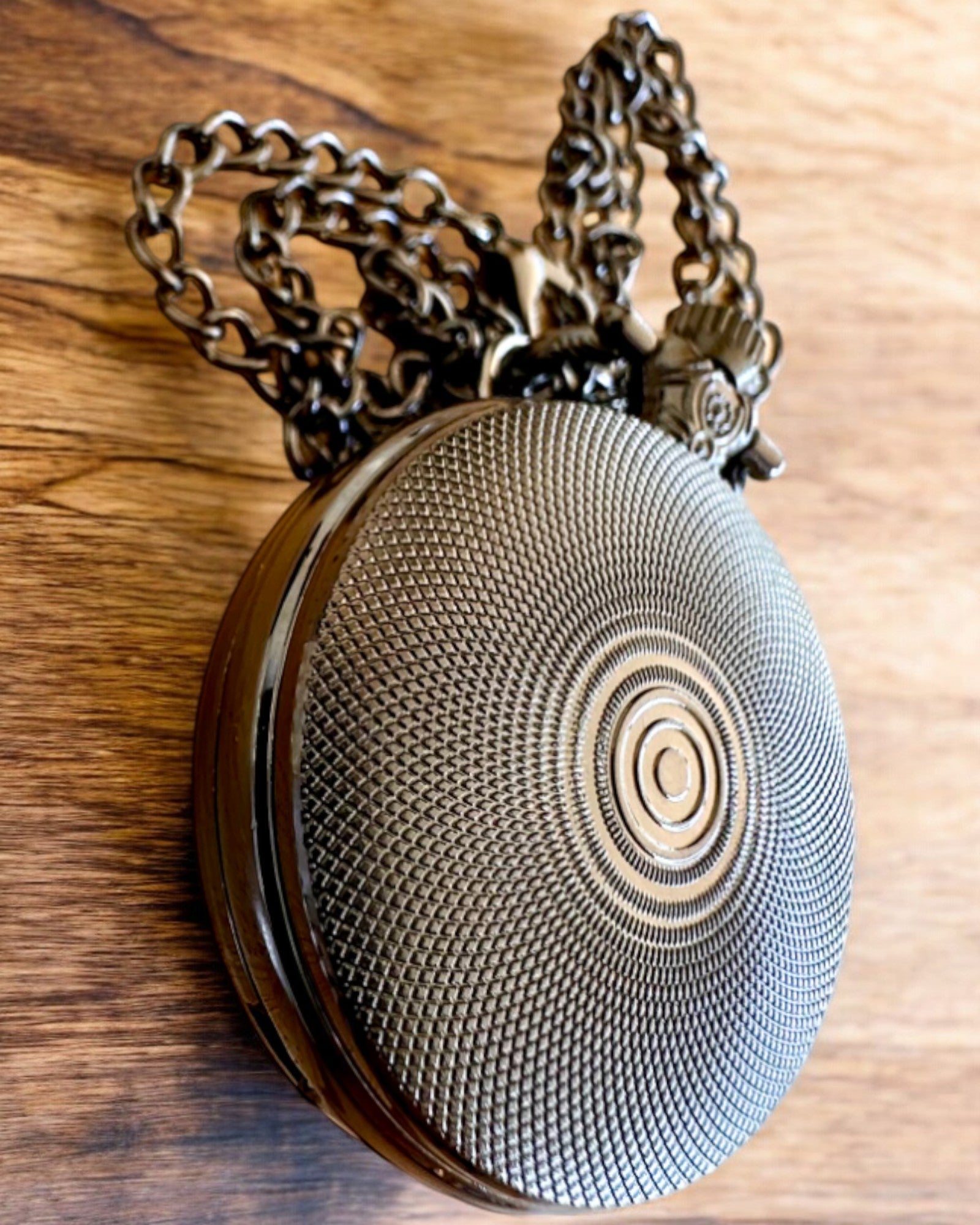 Relógio de bolso "Róża Mroku" - aço inoxidável, com opção de gravação para presente