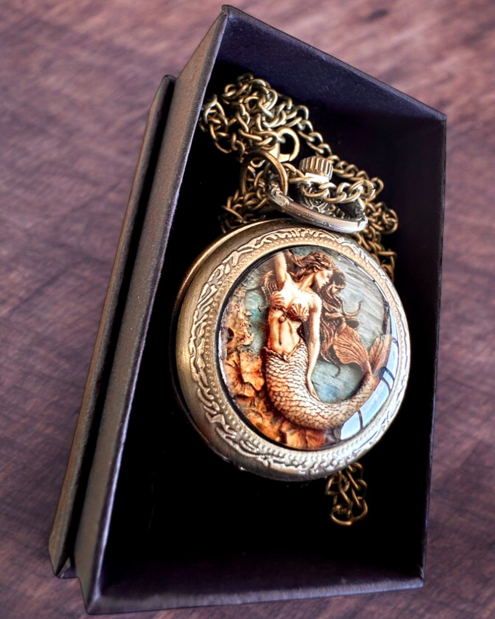 Relógio de Bolso "Syrena Tajemnic", possibilidade de personalização com gravação para presente