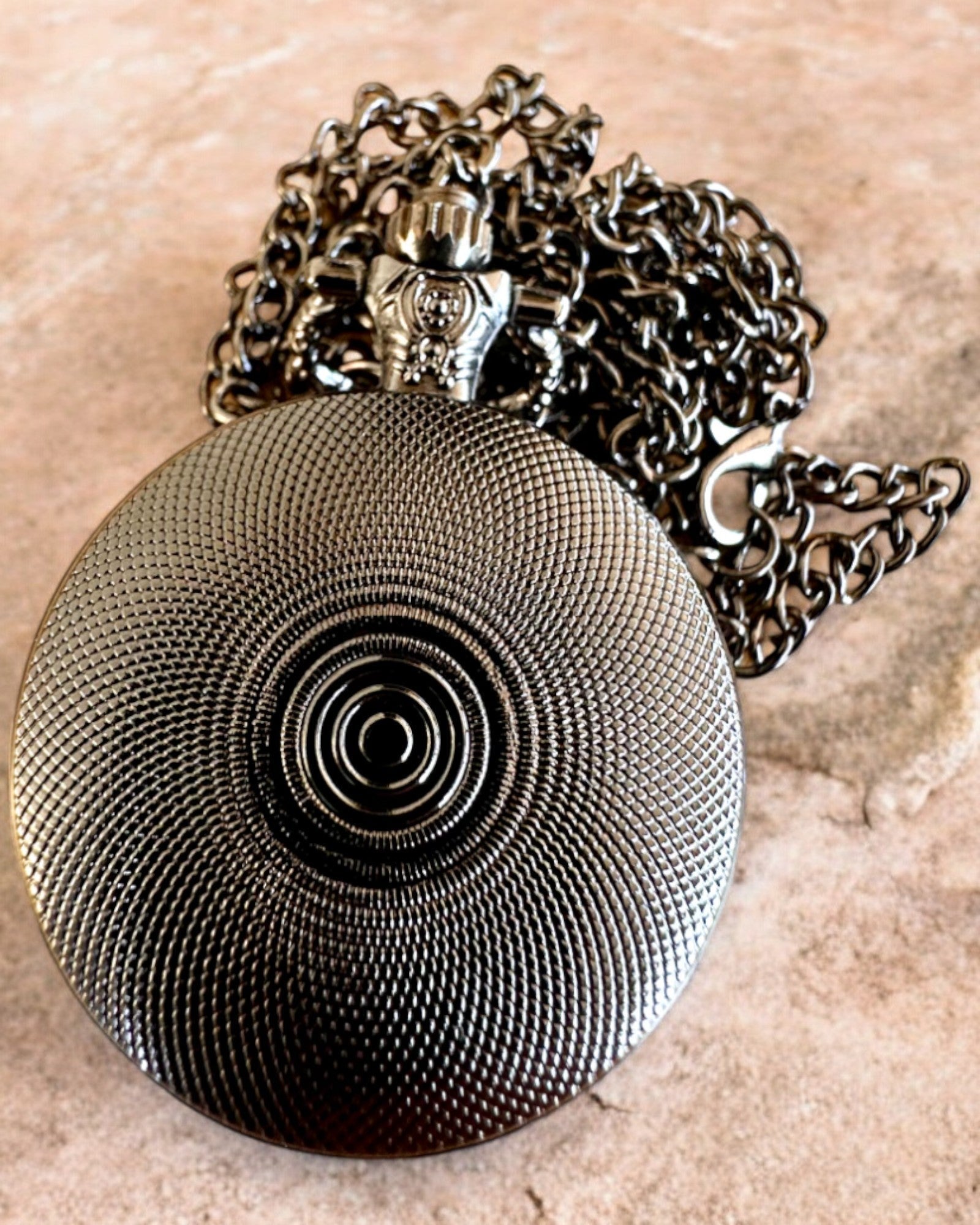 Relógio de bolso "Magiczna Talia" - Acessório elegante em aço inoxidável, personalização com gravação para presente