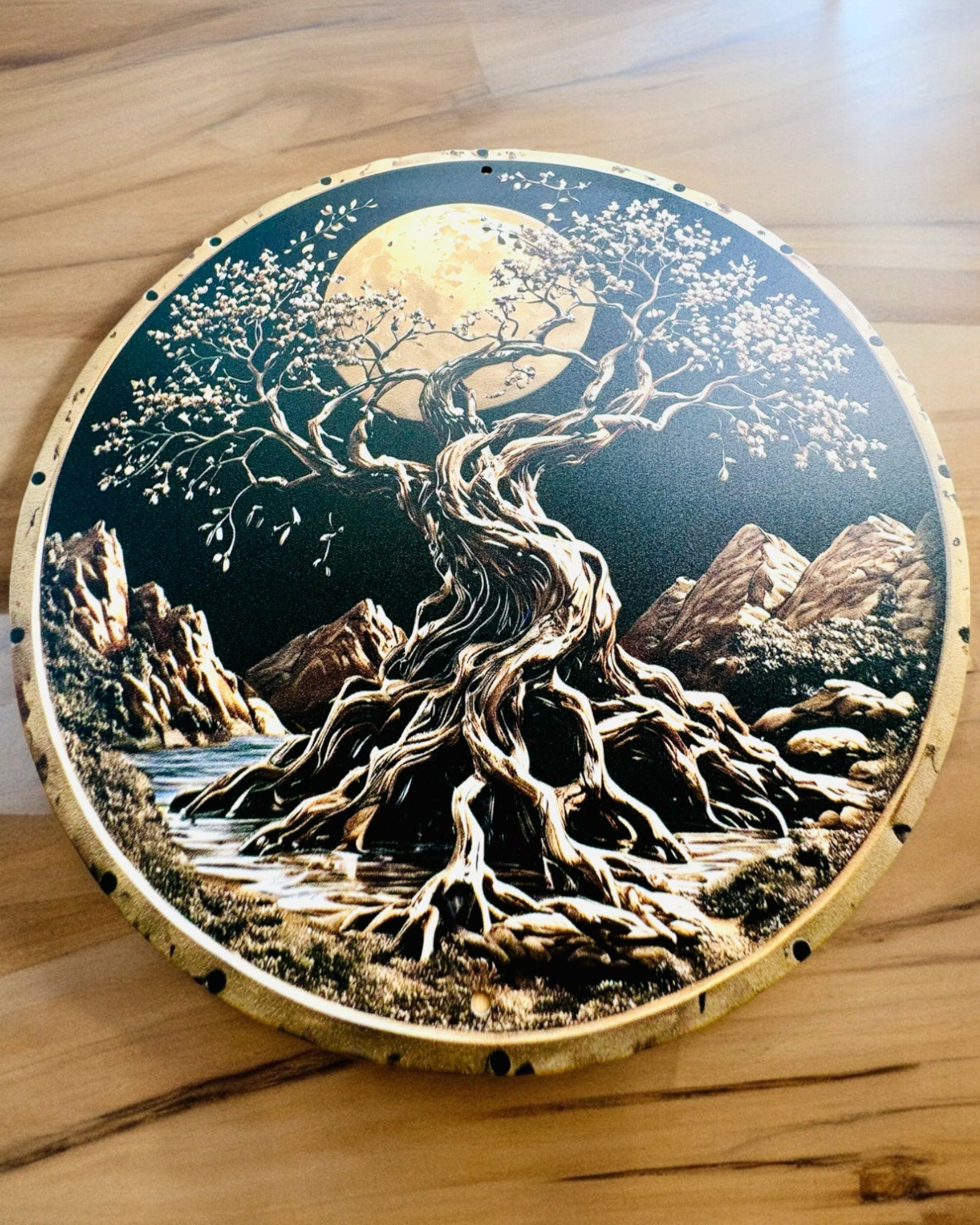 Pendente "Círculos Mágicos da Natureza" - possibilidade de personalização com gravação. 3 variantes à escolha