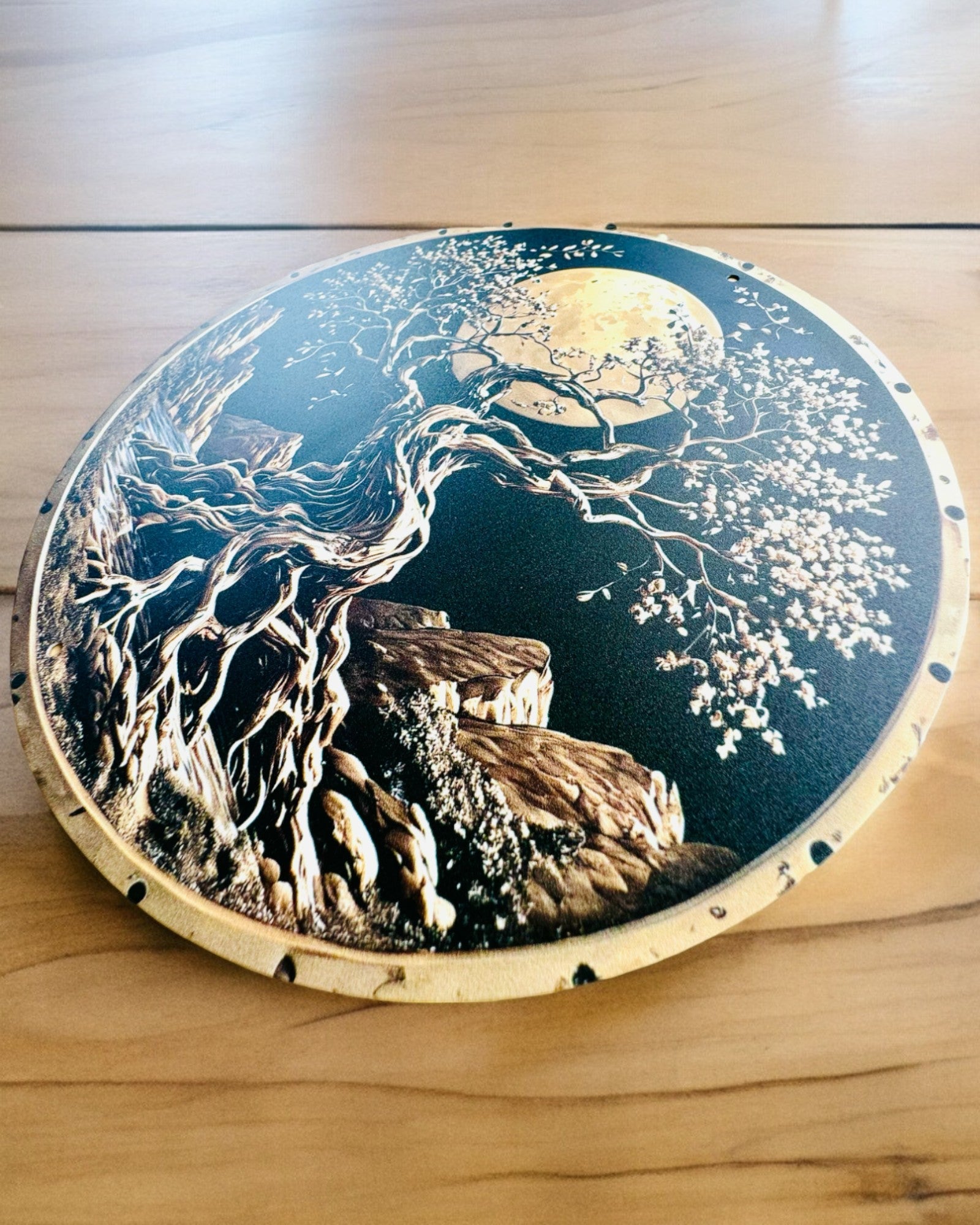 Pendente "Círculos Mágicos da Natureza" - possibilidade de personalização com gravação. 3 variantes à escolha