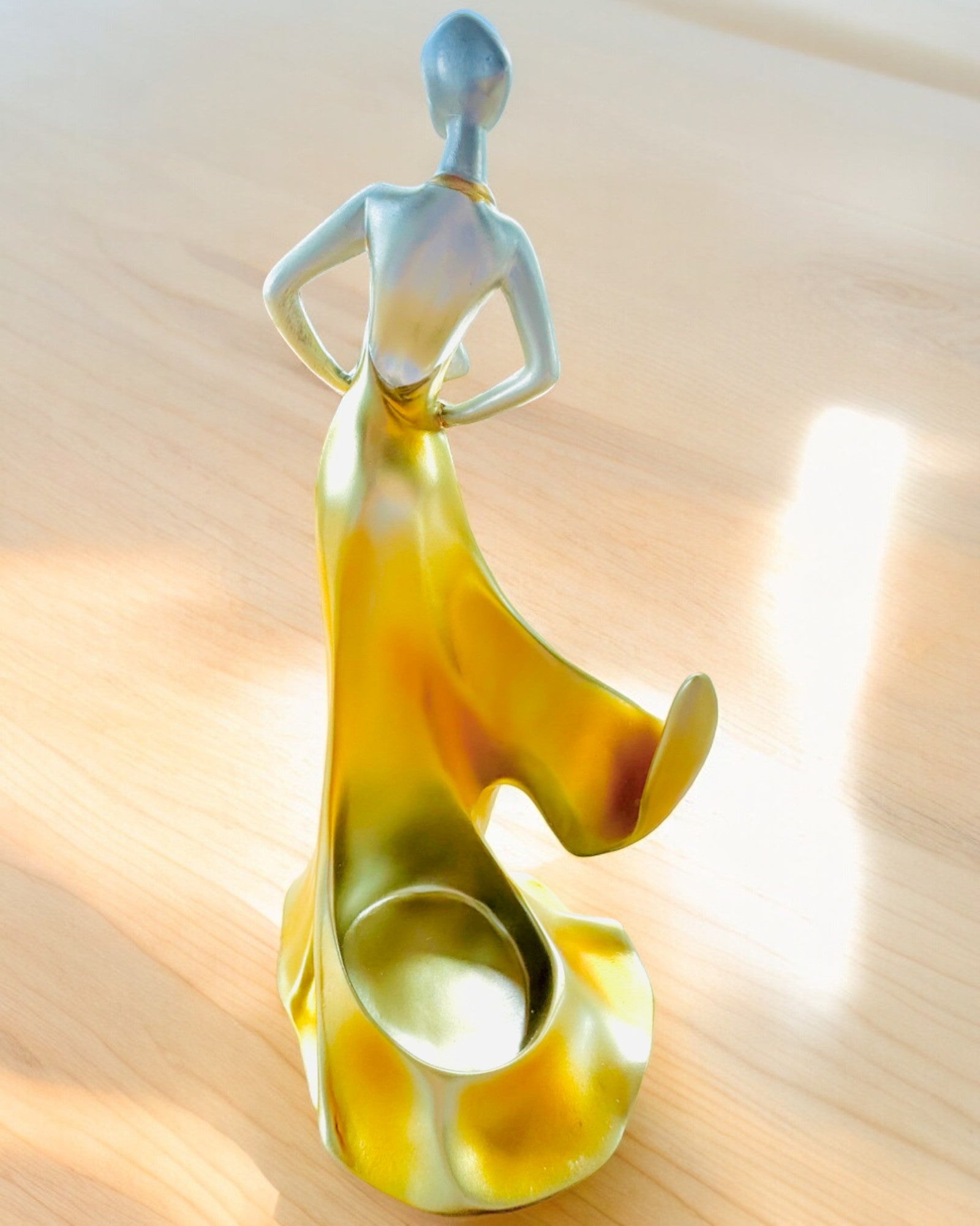 Elegante Suporte para Garrafa - Estátua da Dama - personalização com gravação, 2 variantes à escolha