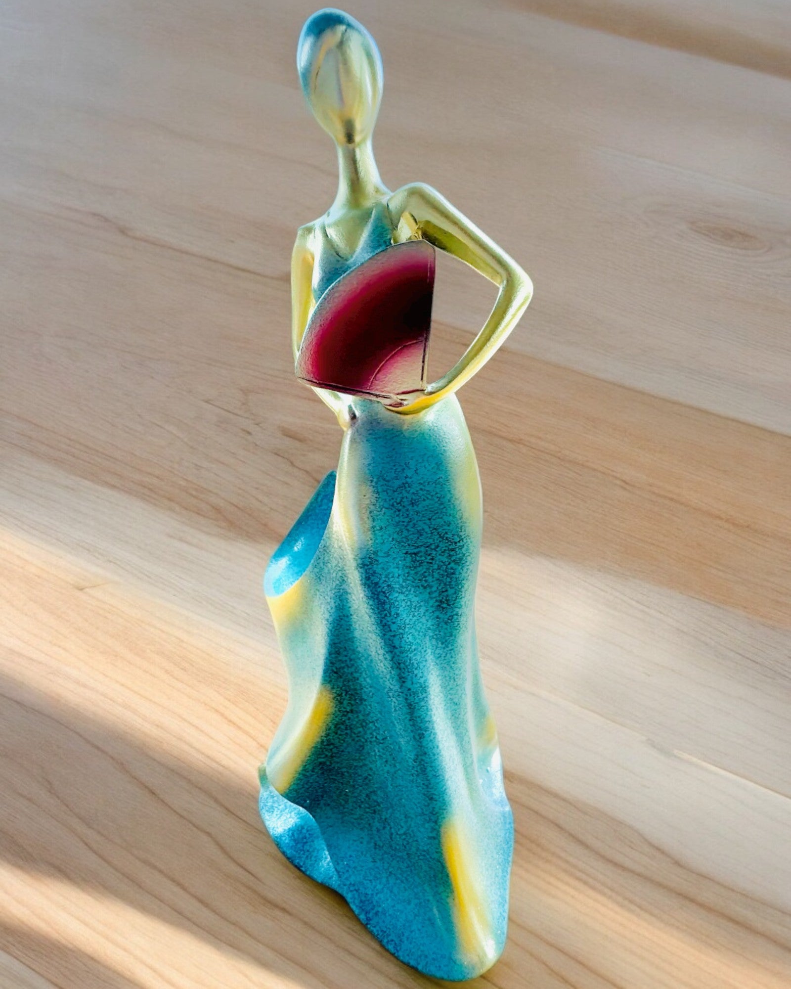 Elegante Suporte para Garrafa - Estátua da Dama - personalização com gravação, 2 variantes à escolha