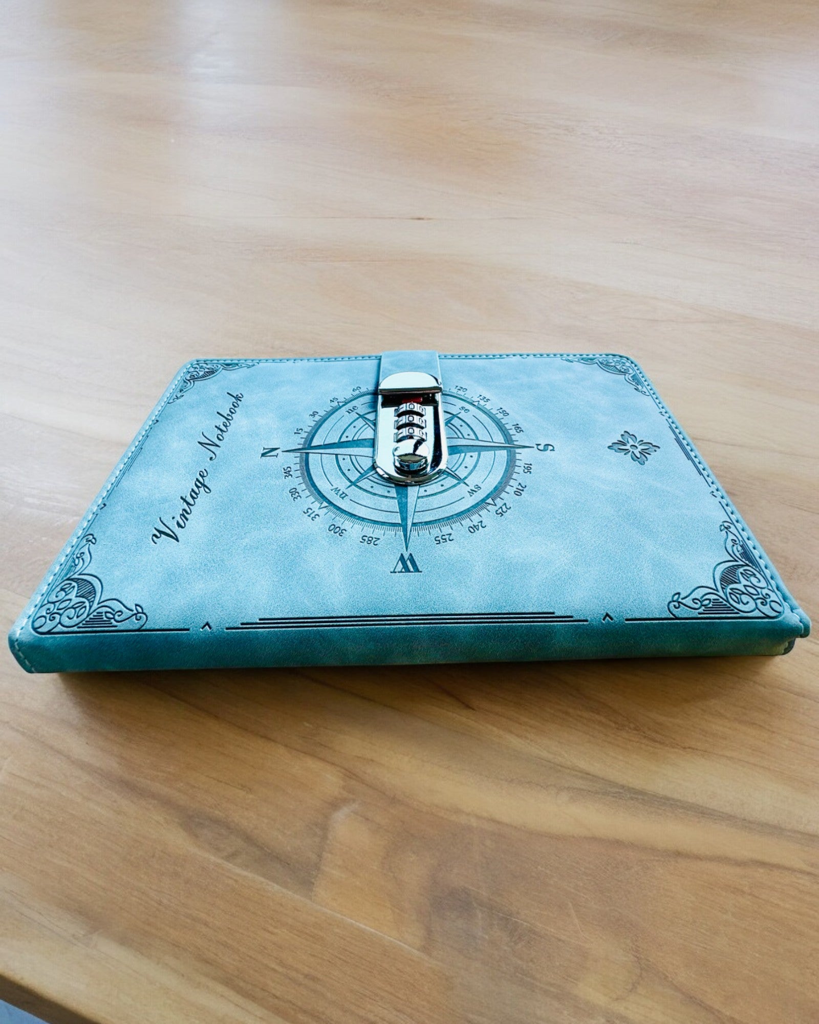 Caderno Secreto A5 Vintage com Fecho de Código - Escolha o Seu Estilo, personalização com gravação para presente