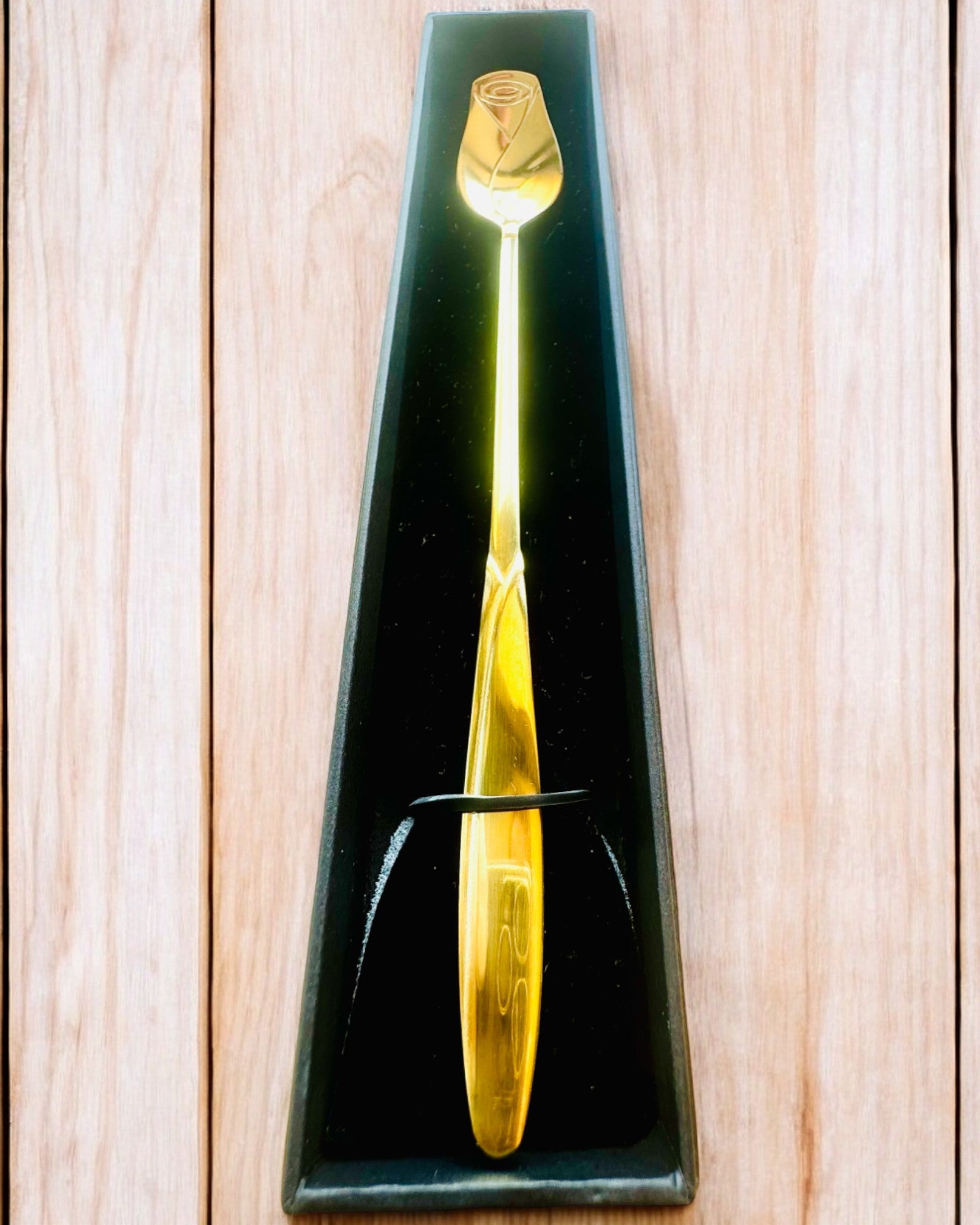 Colher de Rosa Personalizada com Opção de Gravação para presente - 3 variantes de cores à escolha