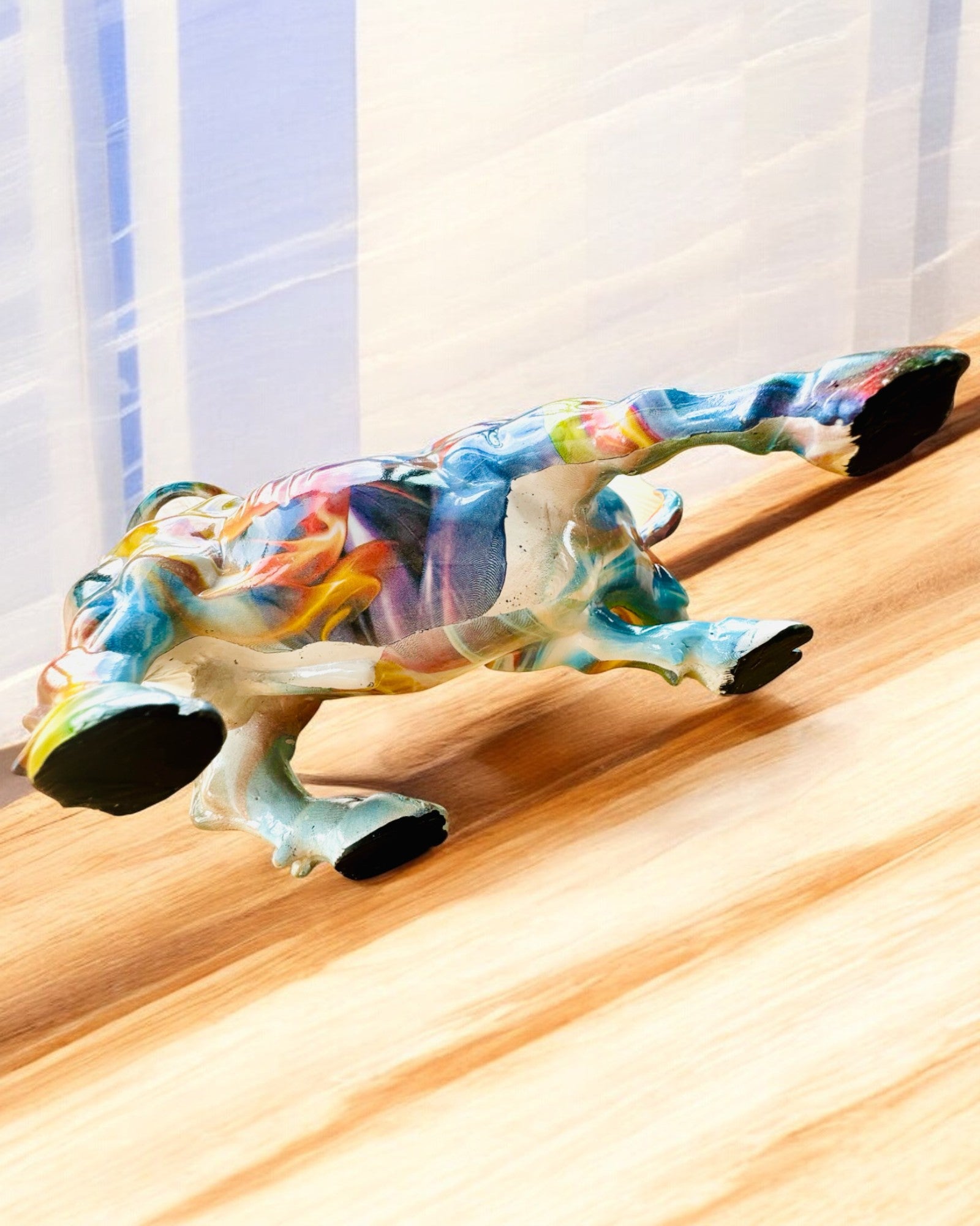 Escultura Decorativa Touro "BullArt" – Arte Única com Opção de Gravação - 4 variantes de cor, para presente personalizado