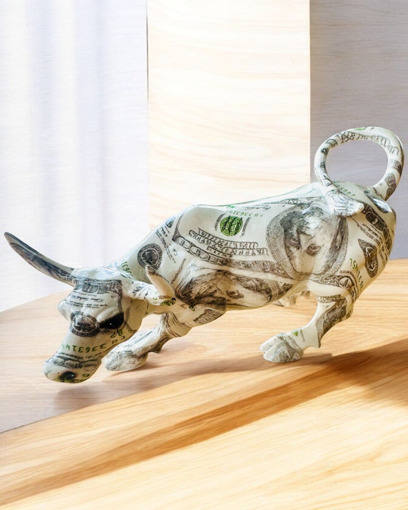 Escultura Decorativa Touro "BullArt" – Arte Única com Opção de Gravação - 4 variantes de cor, para presente personalizado